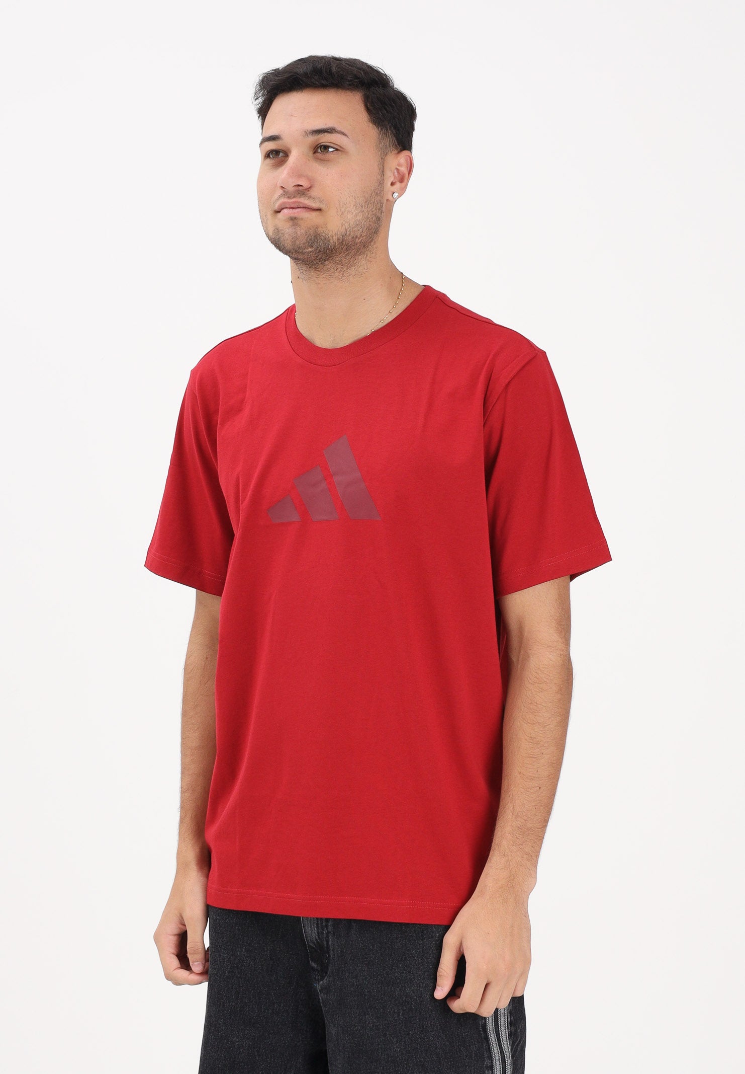 ADIDAS PERFORMANCE T-shirt a manica corta FUTURE ICONS rossa da uomo KD5183 . ADIDAS PERFORMANCE