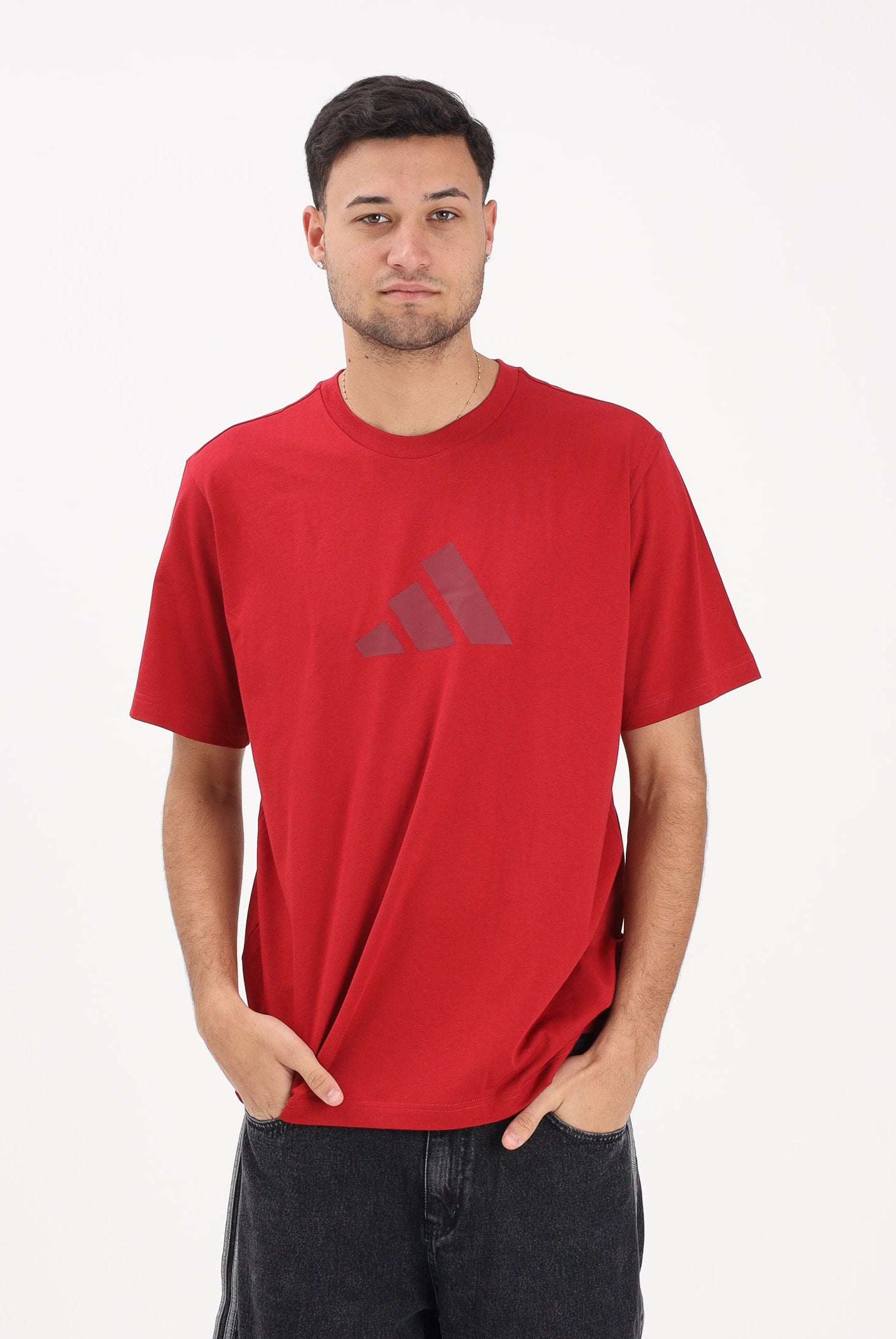 ADIDAS PERFORMANCE T-shirt a manica corta FUTURE ICONS rossa da uomo KD5183 . ADIDAS PERFORMANCE