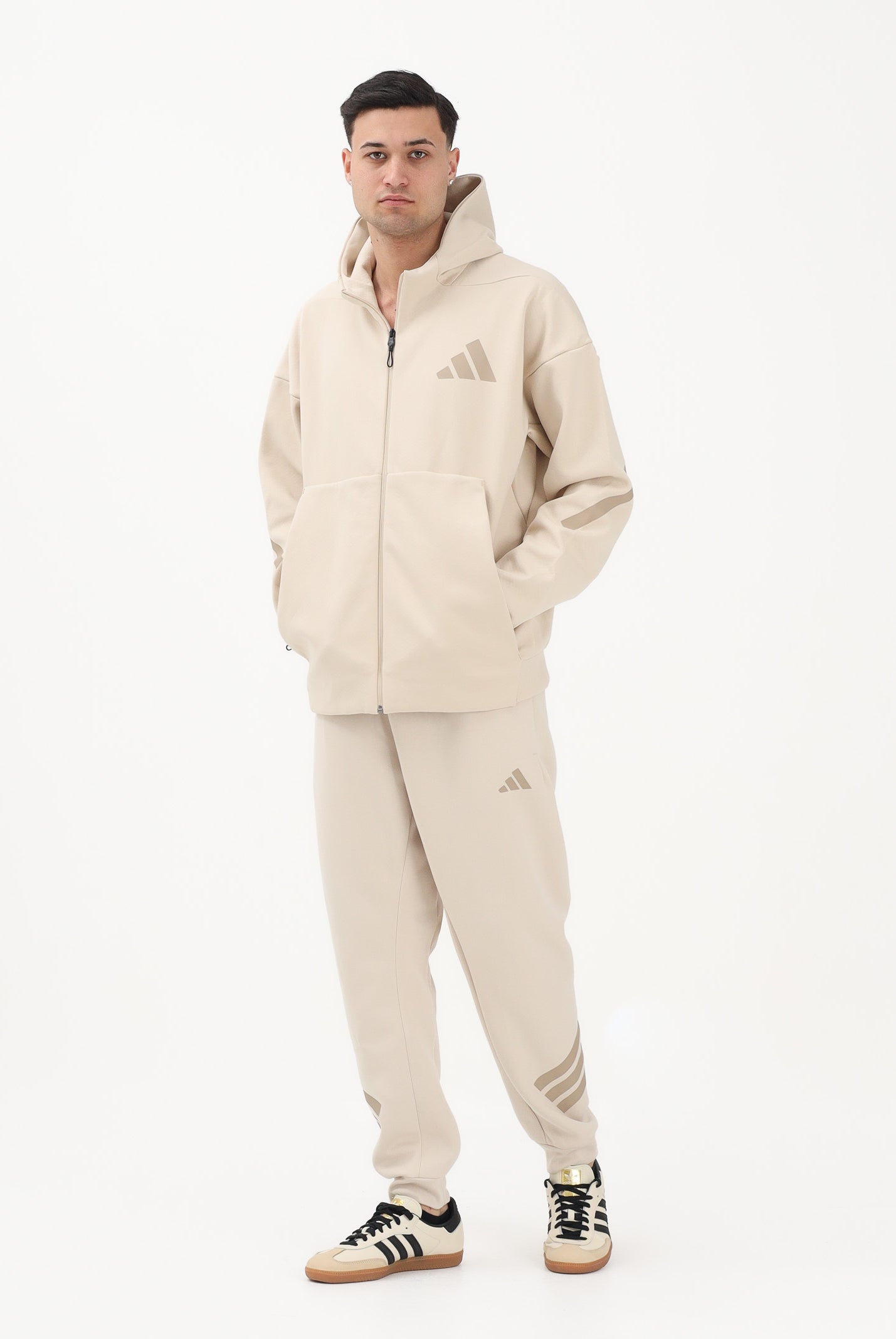 ADIDAS PERFORMANCE Pantalone sportivo Future Icons 3-Stripes beige da uomo KD5206 . ADIDAS PERFORMANCE