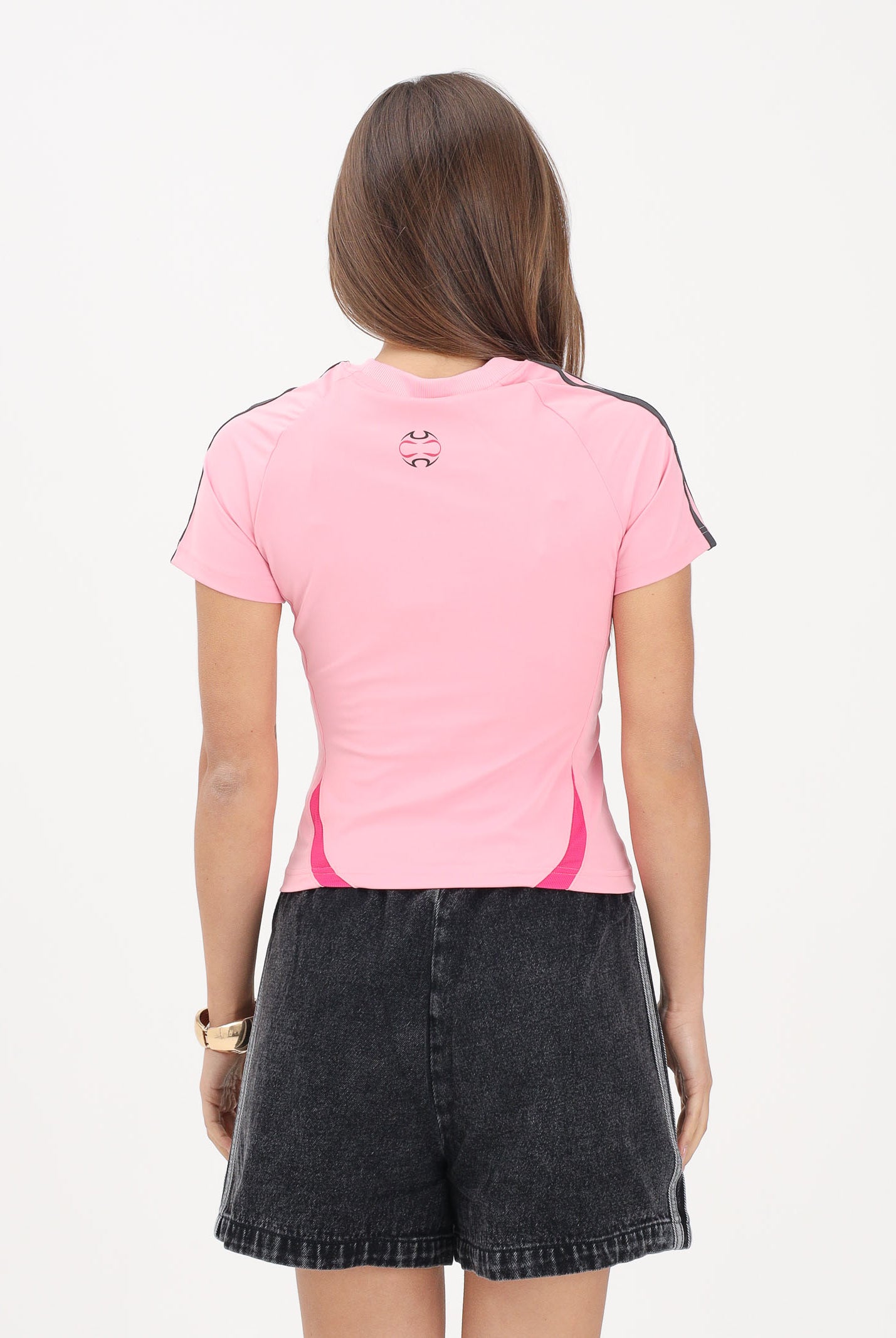 ADIDAS PERFORMANCE T-shirt a manica corta TEAMGEIST rosa da donna KD6366 . ADIDAS PERFORMANCE
