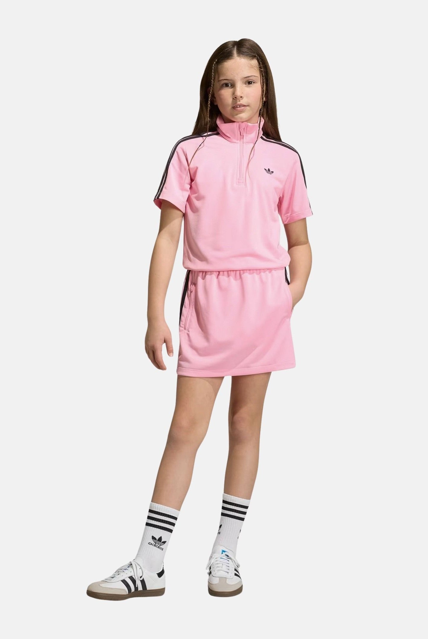 ADIDAS ORIGINALS Abito corto FIREBIRD rosa da bambina KE0917 . ADIDAS ORIGINALS