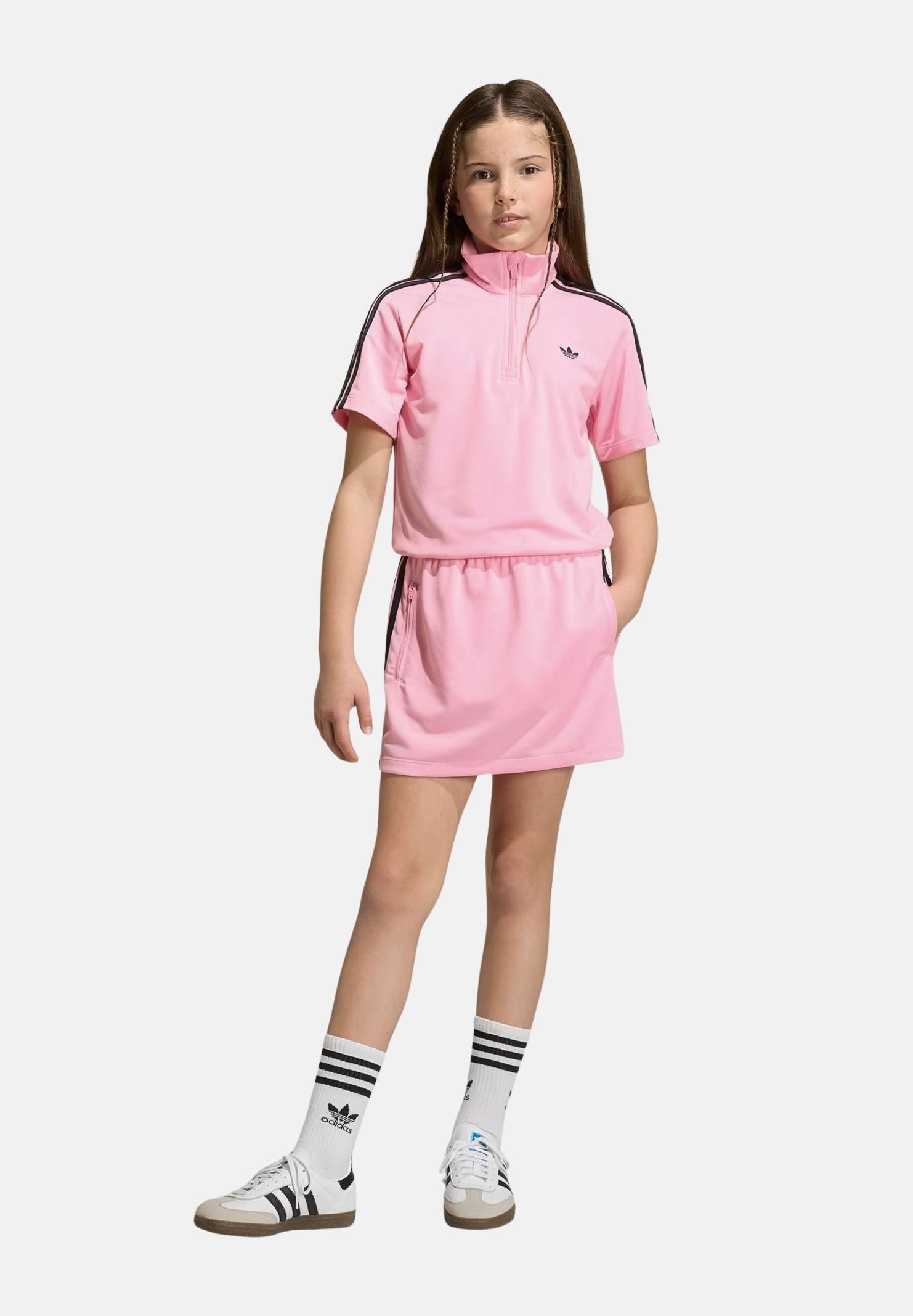 ADIDAS ORIGINALS Abito corto FIREBIRD rosa da bambina KE0917 . ADIDAS ORIGINALS