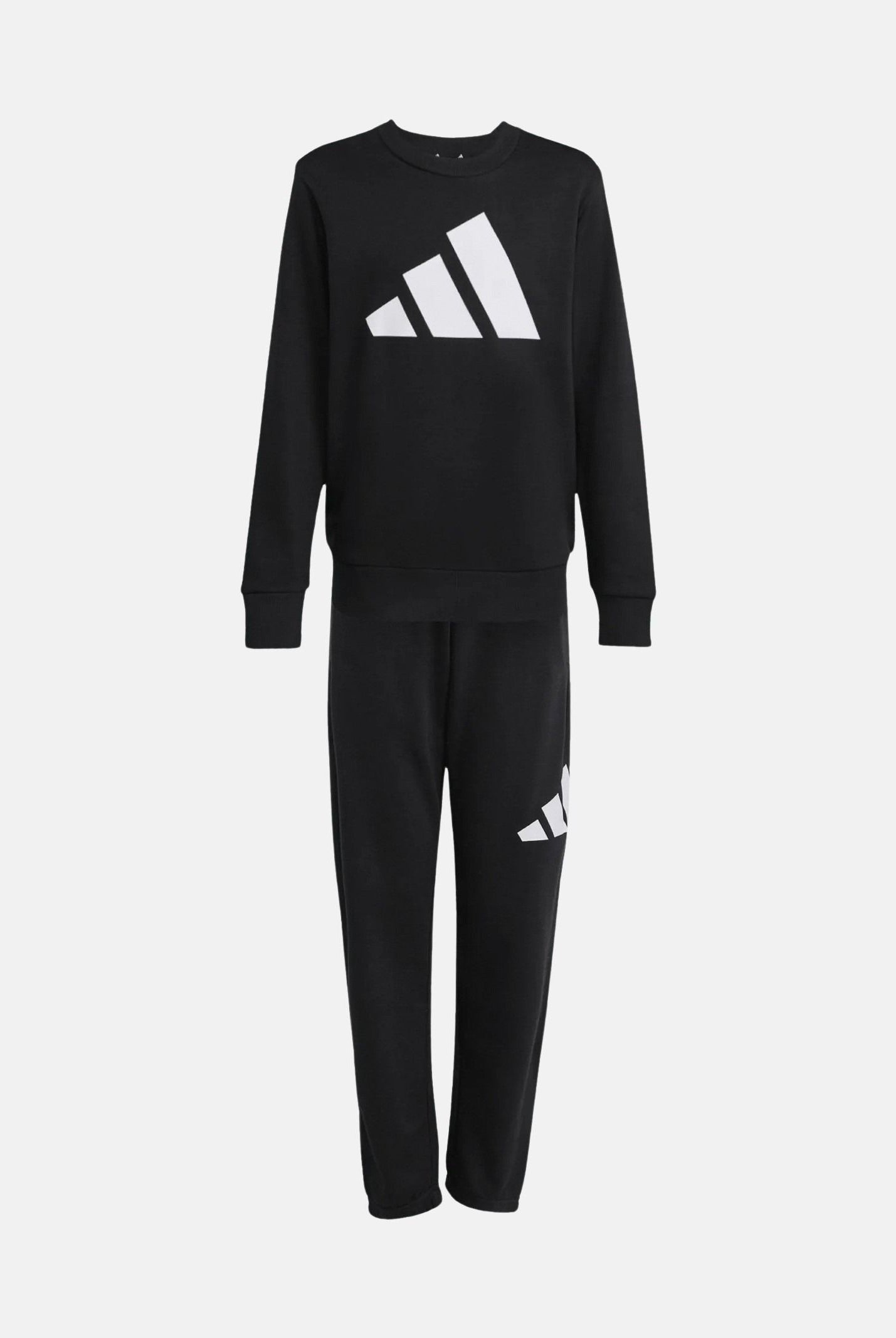 ADIDAS PERFORMANCE Tuta Essentials Big Logo nera per bambino e bambina KE1227 . ADIDAS PERFORMANCE