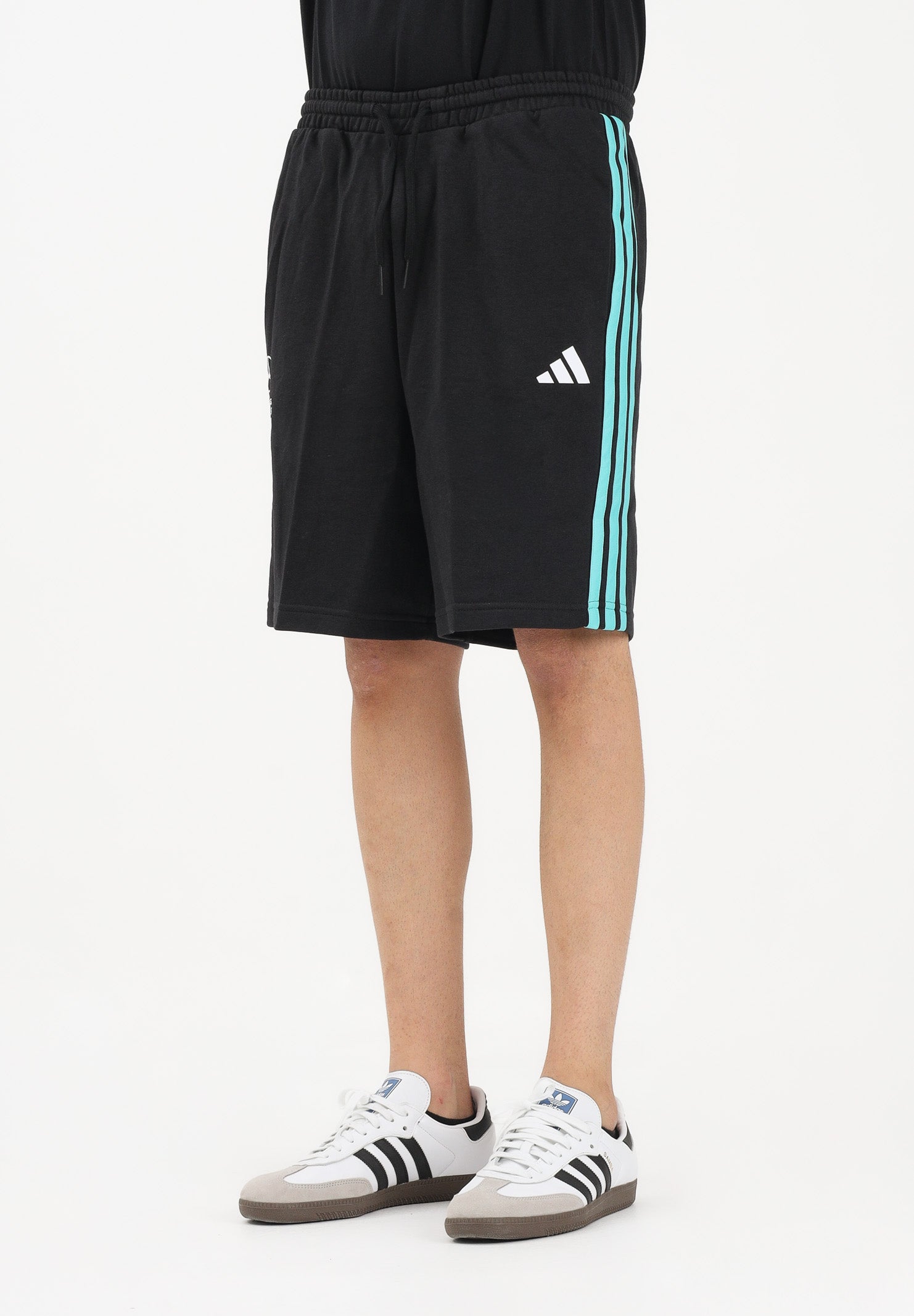 ADIDAS PERFORMANCE Shorts sportivo Mercedes - AMG Petronas Formula 1 Team DNA nero da uomo KE5912 . ADIDAS PERFORMANCE