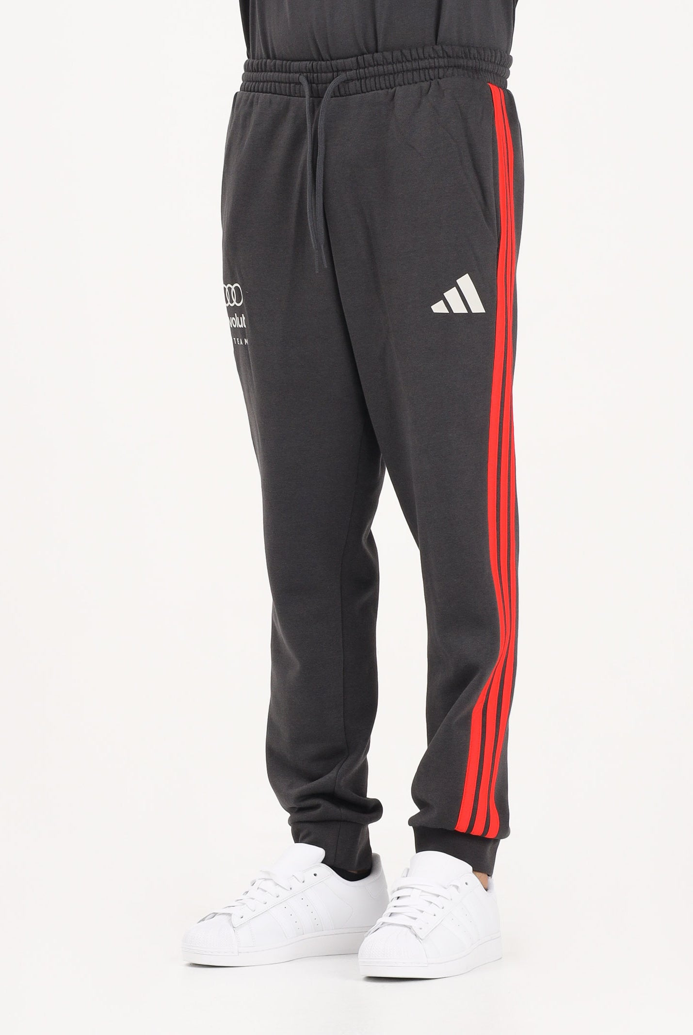 ADIDAS PERFORMANCE Pantalone sportivo DNA del Team Audi Revolut F1® grigio e rosso da uomo KE6783 . ADIDAS PERFORMANCE