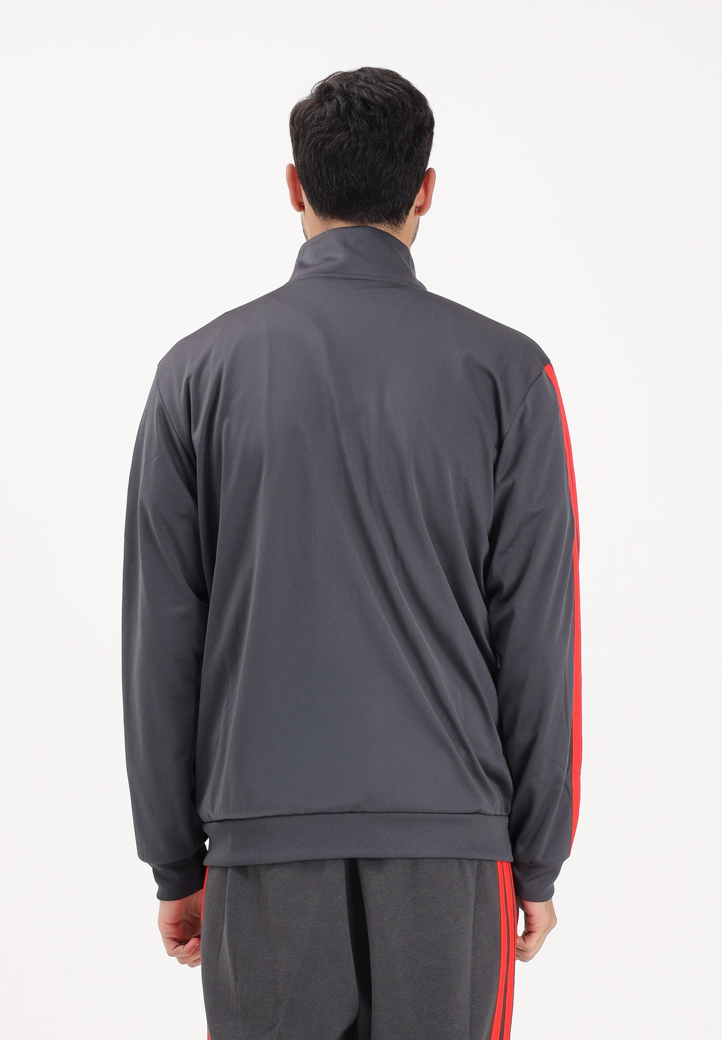 ADIDAS PERFORMANCE Felpa con zip Audi Revolut F1® Team DNA grigia e rossa da uomo KE6784 . ADIDAS PERFORMANCE