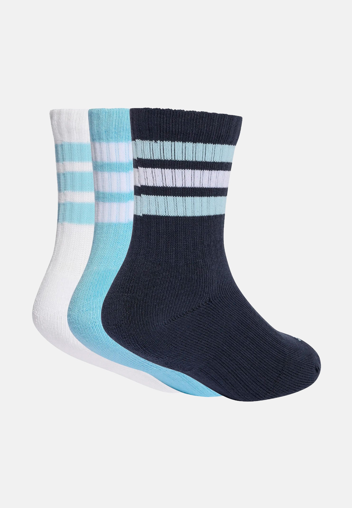 ADIDAS PERFORMANCE Calzini (3 paia) Cushioned Sportswear blu, azzurro e bianco per bambino e bambina KF0155 . ADIDAS PERFORMANCE
