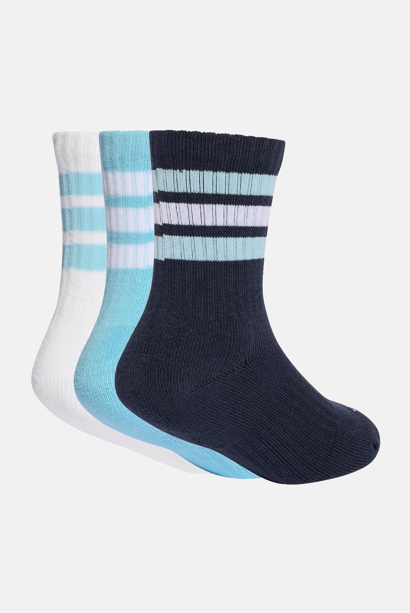 ADIDAS PERFORMANCE Calzini (3 paia) Cushioned Sportswear blu, azzurro e bianco per bambino e bambina KF0155 . ADIDAS PERFORMANCE