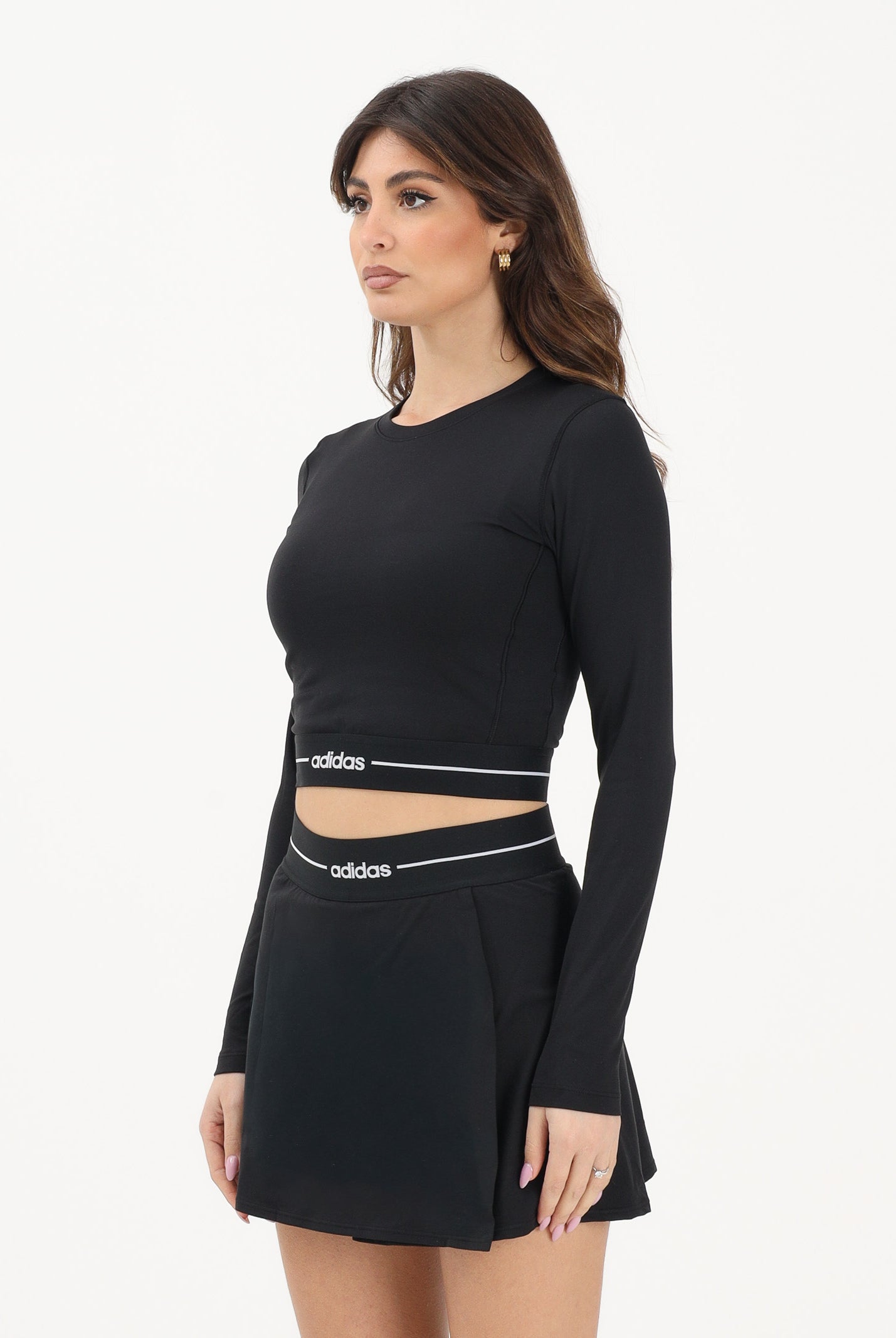 ADIDAS PERFORMANCE Top a manica lunga Hyperglam nero da donna KR2783 . ADIDAS PERFORMANCE
