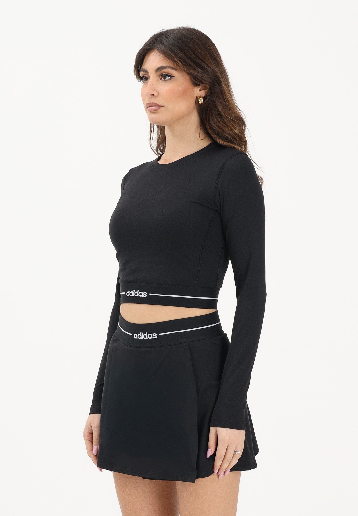 ADIDAS PERFORMANCE Top a manica lunga Hyperglam nero da donna KR2783 . ADIDAS PERFORMANCE