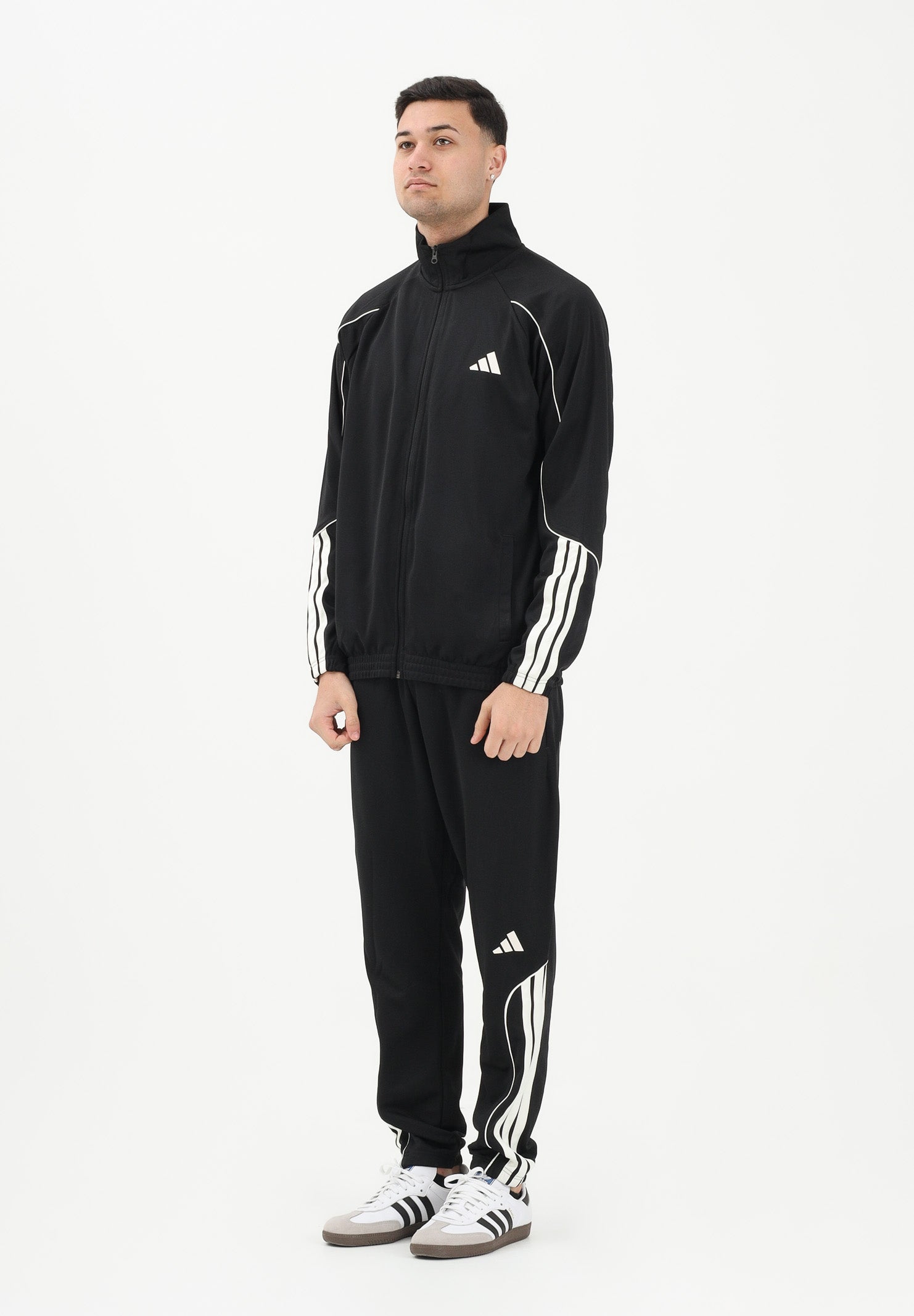 ADIDAS PERFORMANCE Tuta STADIUM 3-STRIPES nera da uomo JN1817 . ADIDAS PERFORMANCE