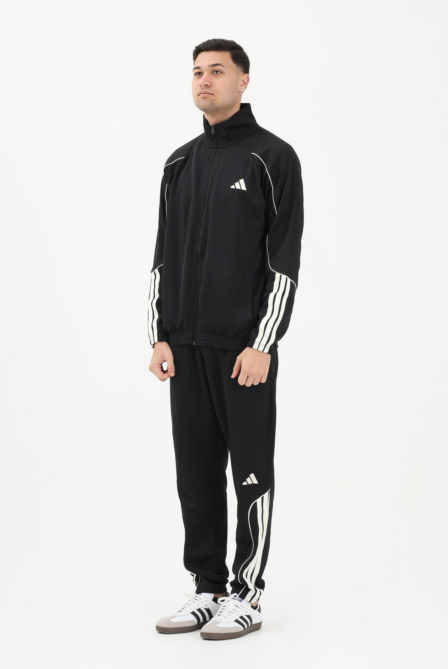 ADIDAS PERFORMANCE Tuta STADIUM 3-STRIPES nera da uomo JN1817 . ADIDAS PERFORMANCE