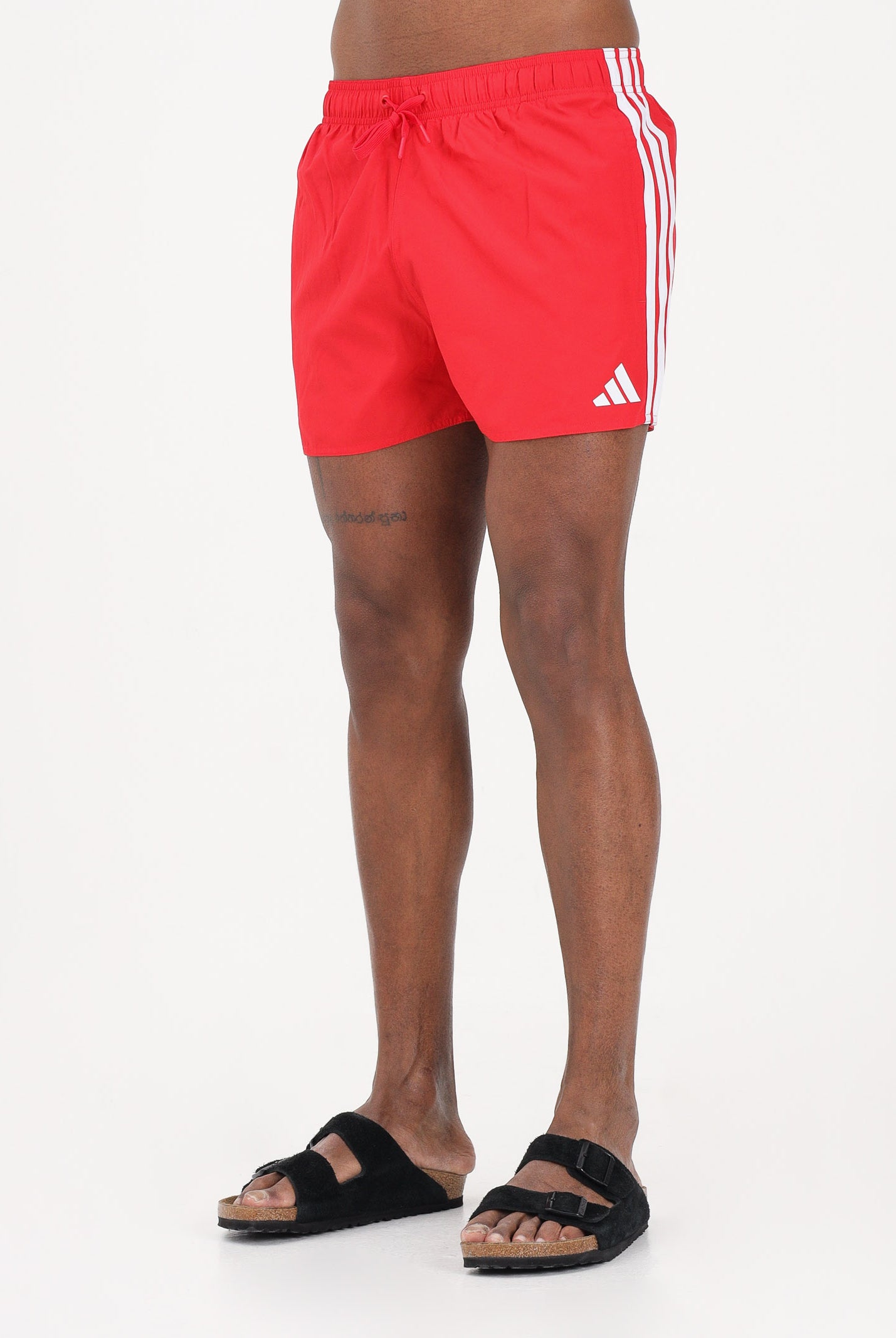 ADIDAS PERFORMANCE Shorts mare 3-Stripes rosso da uomo JX5023 . ADIDAS PERFORMANCE