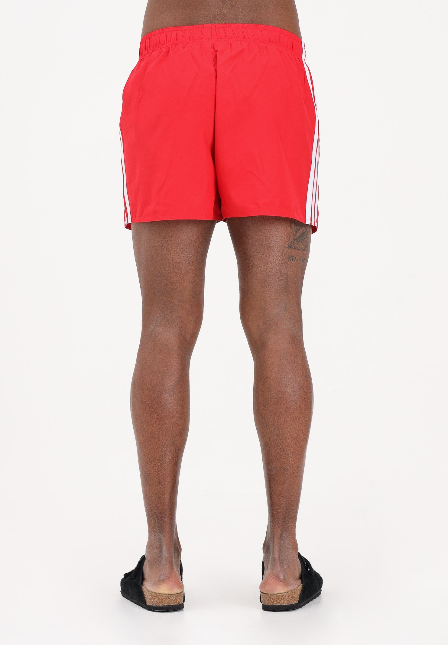 ADIDAS PERFORMANCE Shorts mare 3-Stripes rosso da uomo JX5023 . ADIDAS PERFORMANCE
