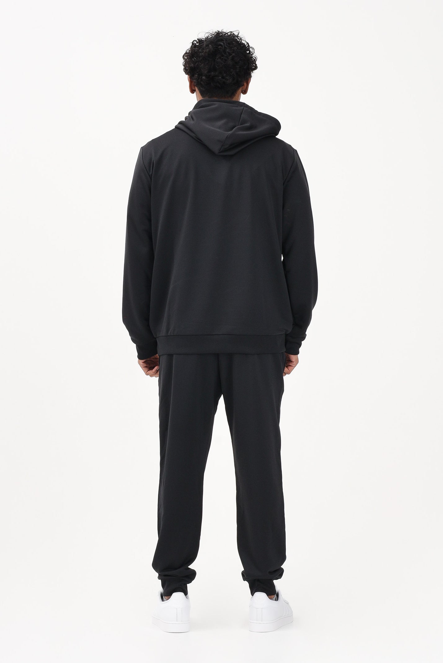 ADIDAS PERFORMANCE Tuta Big Logo French Terry nera da uomo JX5551 . ADIDAS PERFORMANCE