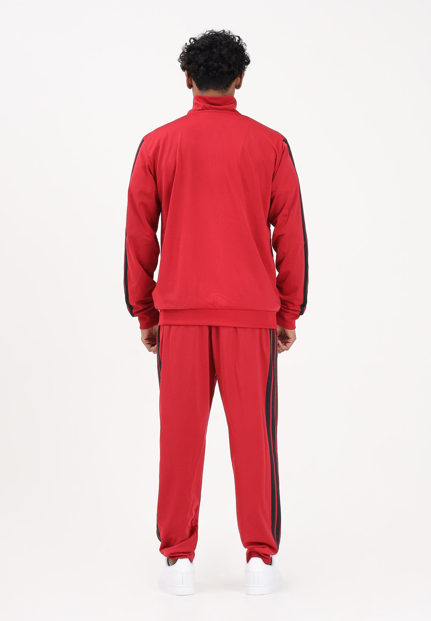 ADIDAS PERFORMANCE Tuta 3 Stripes Trefoil rossa da uomo KC1357 . ADIDAS PERFORMANCE
