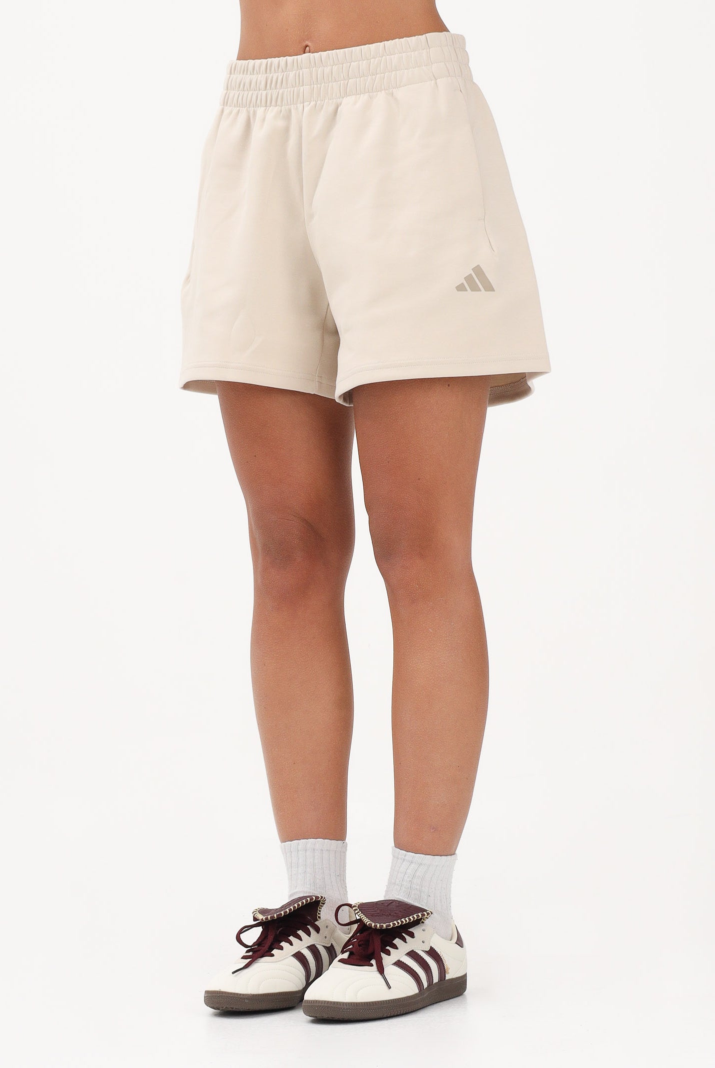 ADIDAS PERFORMANCE Shorts sportivo Future Icons Small Logo beige da donna KD7708 . ADIDAS PERFORMANCE