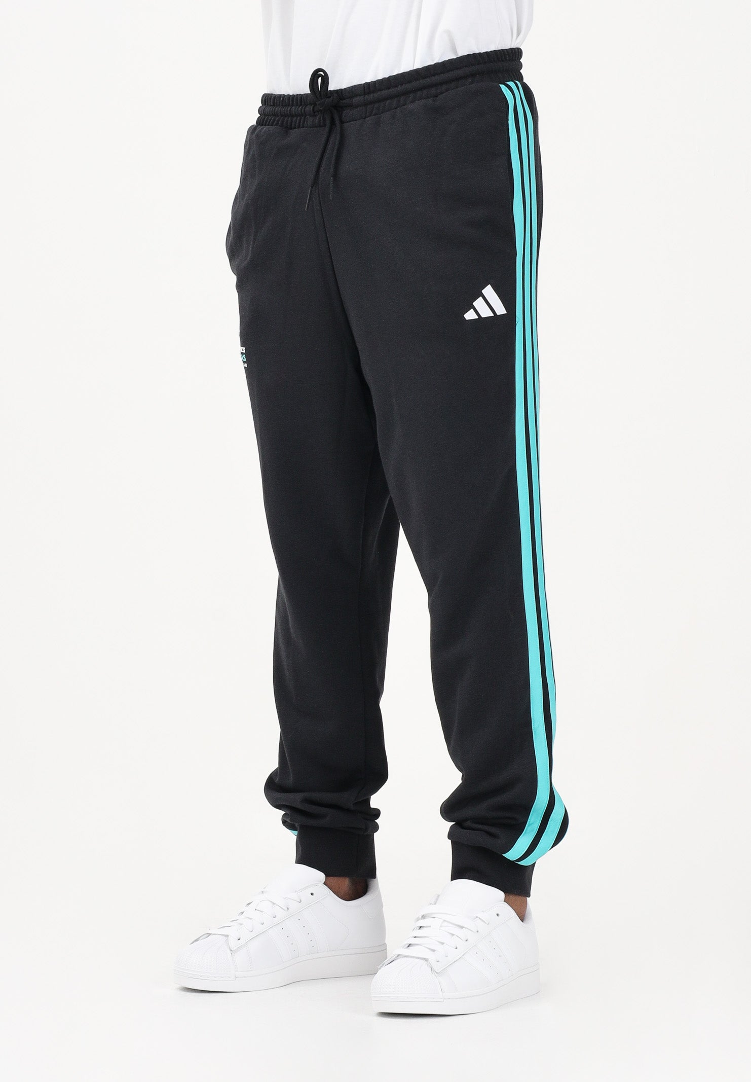 ADIDAS PERFORMANCE Pantalone sportivo Mercedes AMG Petronas Formula 1 Team DNA nero da uomo KE5913 . ADIDAS PERFORMANCE