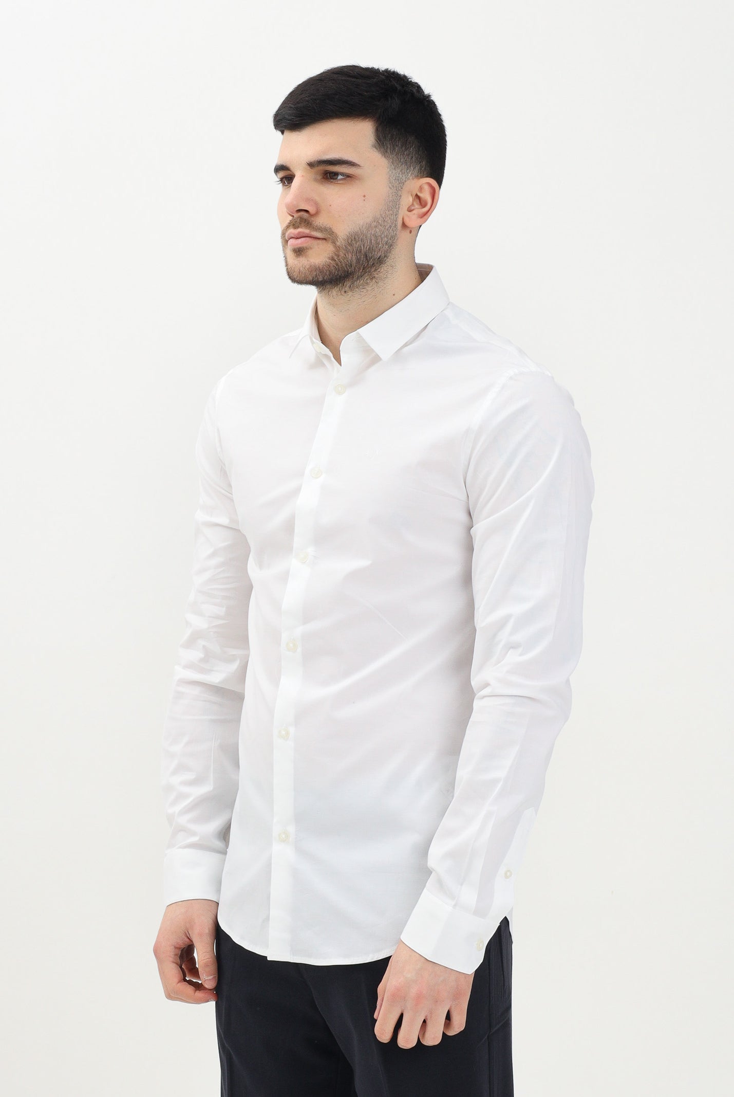 ARMANI EXCHANGE Camicia a manica lunga bianca da uomo 8NZC31ZN28Z 1100 ARMANI EXCHANGE