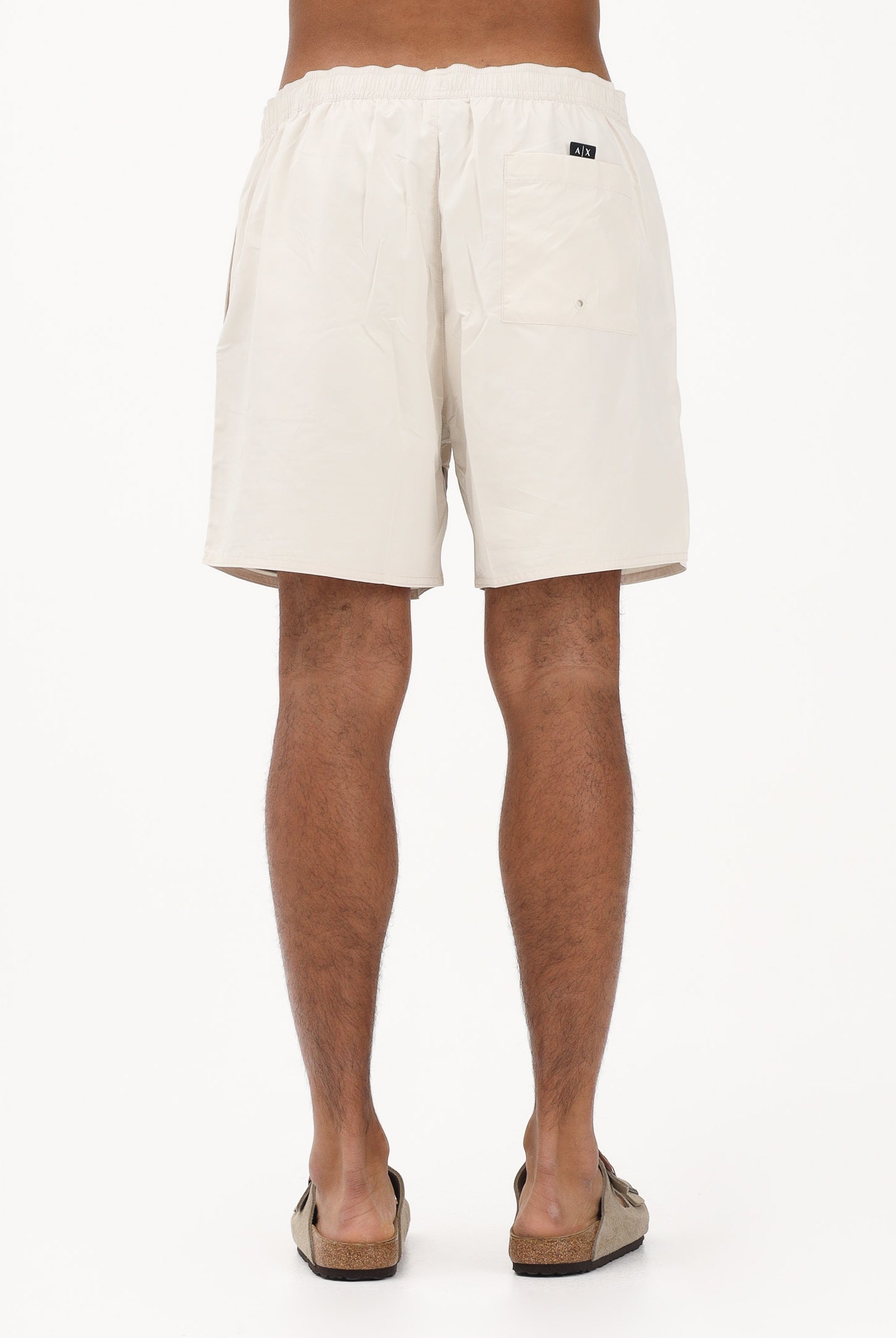 ARMANI EXCHANGE Shorts mare panna da uomo con stampa a righe XM000832AF22585 U1074 ARMANI EXCHANGE