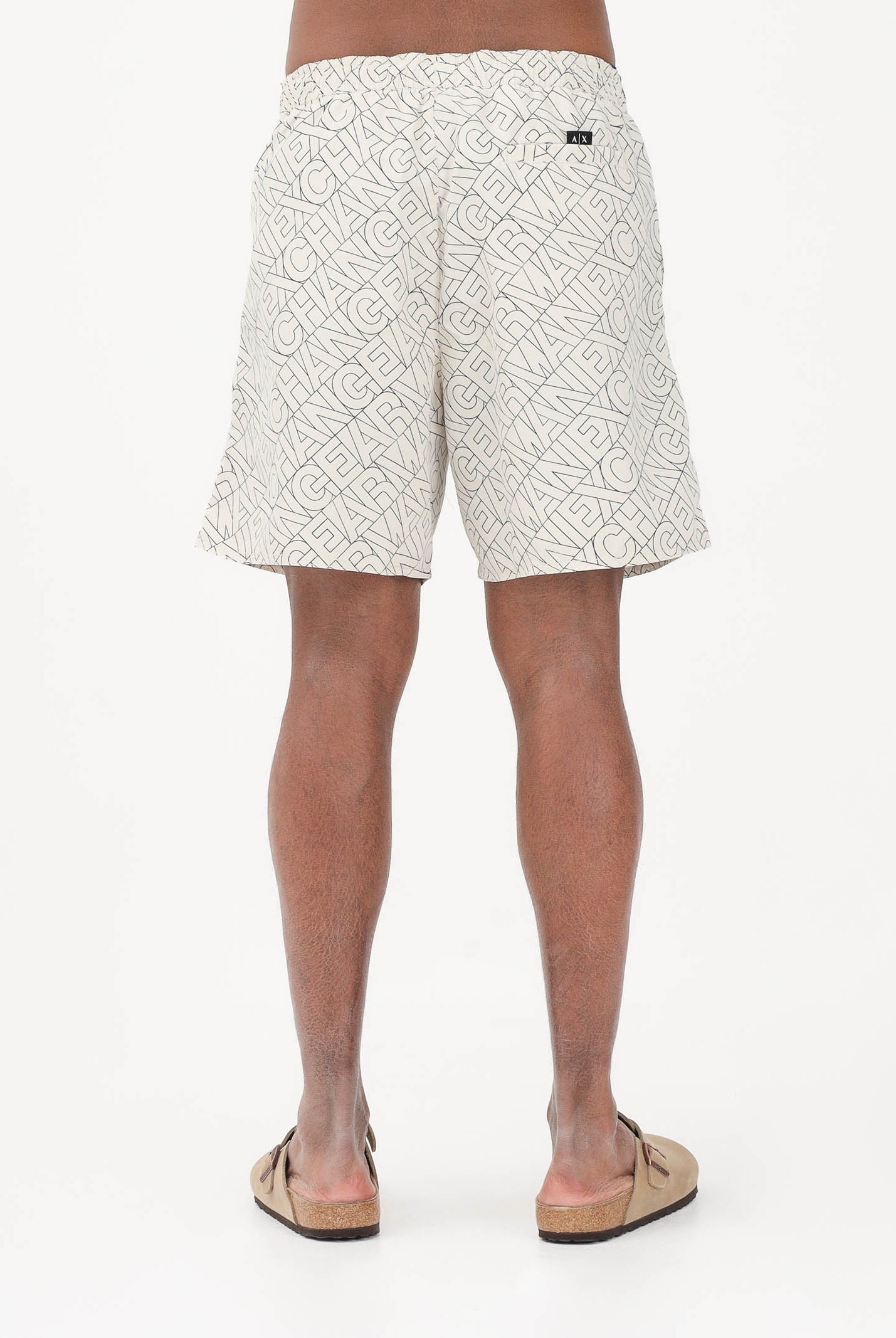 ARMANI EXCHANGE Shorts mare panna da uomo con logo XM000832AF24685 F1167 ARMANI EXCHANGE