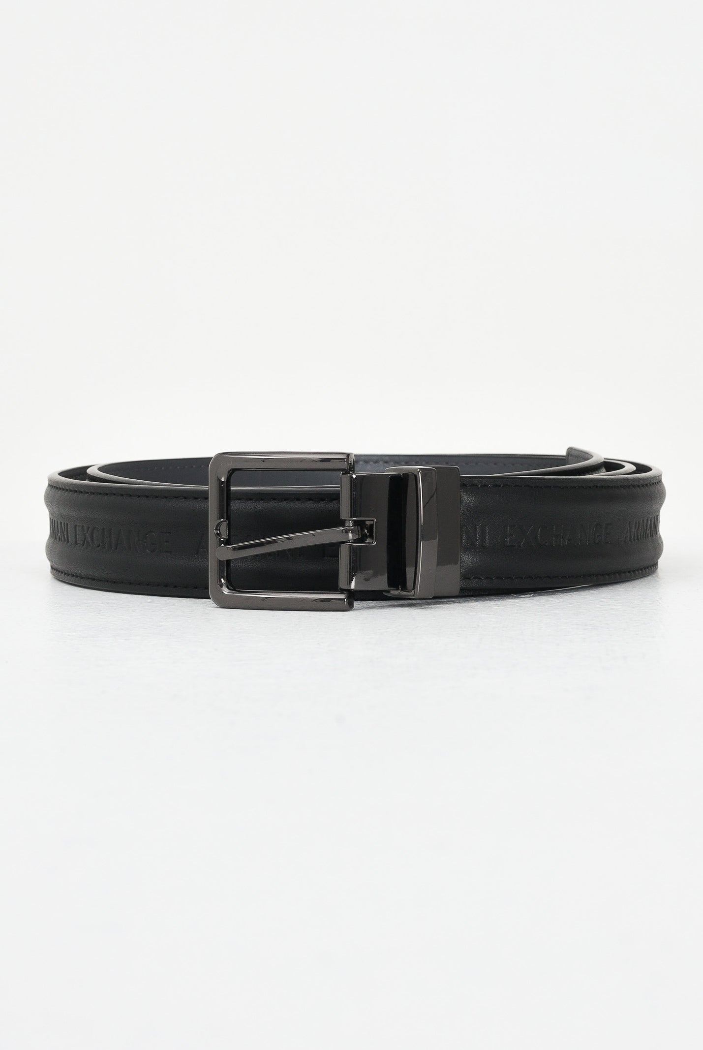 ARMANI EXCHANGE Cintura reversibile nera e grigia da uomo XM001932AF19019 MC225 ARMANI EXCHANGE