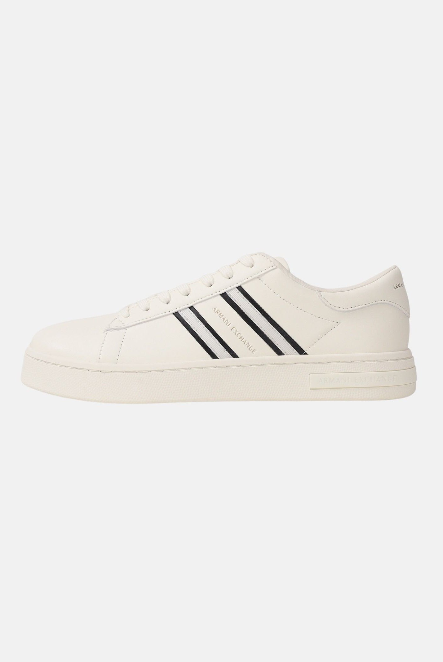ARMANI EXCHANGE Sneakers panna da uomo con bande laterali e logo XM002198AF21421 M0017 ARMANI EXCHANGE