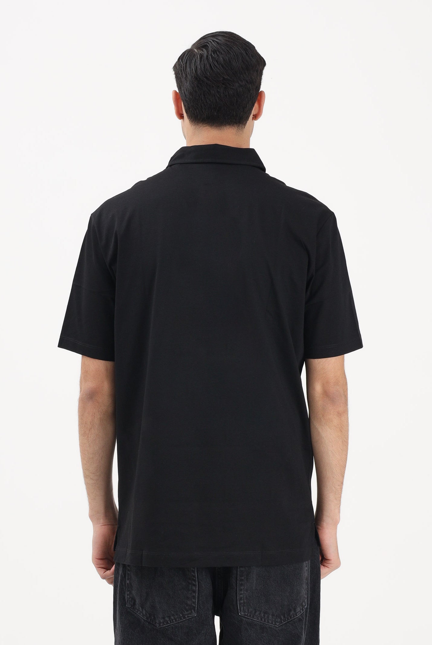 ARMANI EXCHANGE Polo a manica corta nera da uomo con logo XM002232AF10364 UC001 ARMANI EXCHANGE
