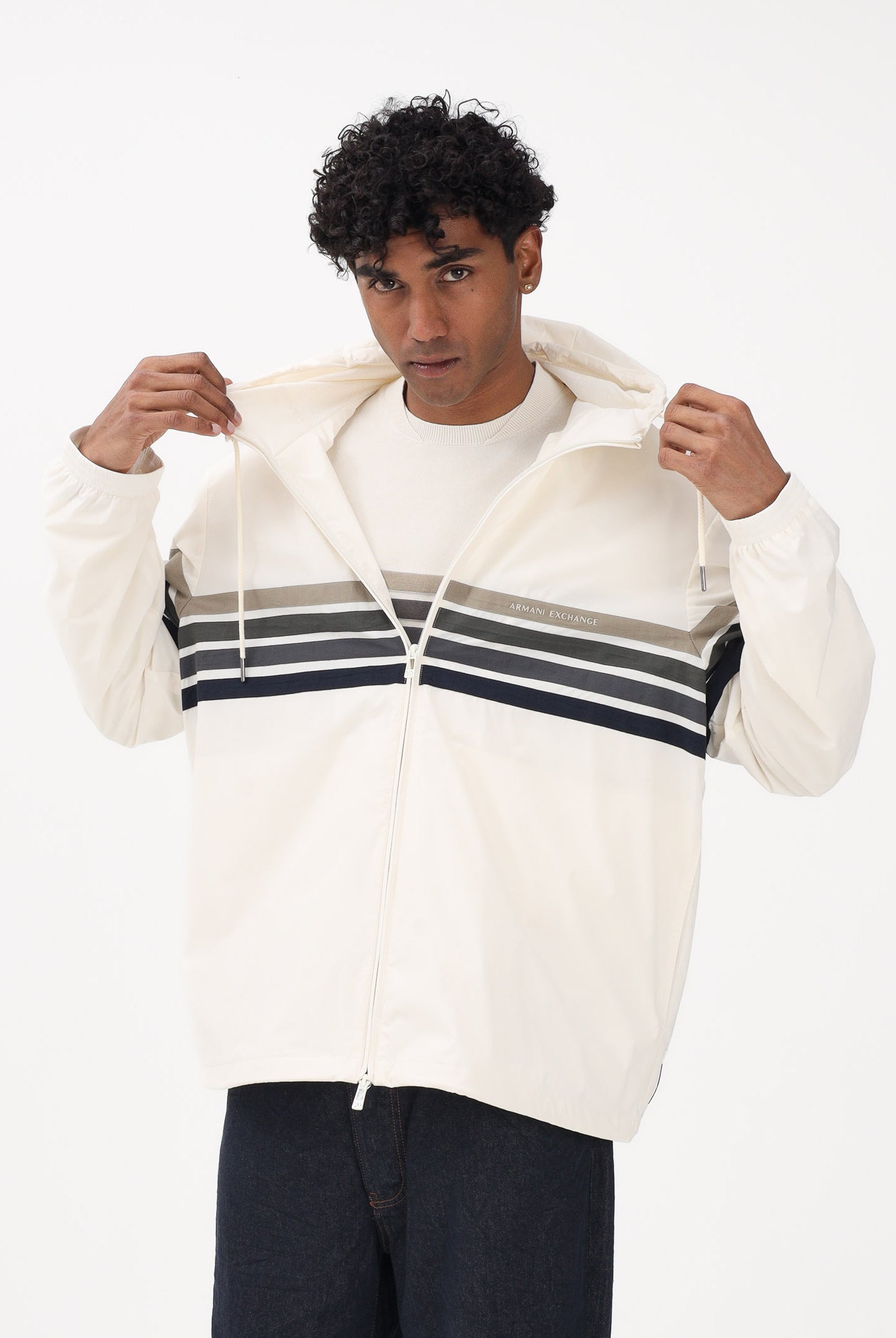 ARMANI EXCHANGE Giacca a vento crema da uomo XM002243AF22544 U1074 ARMANI EXCHANGE