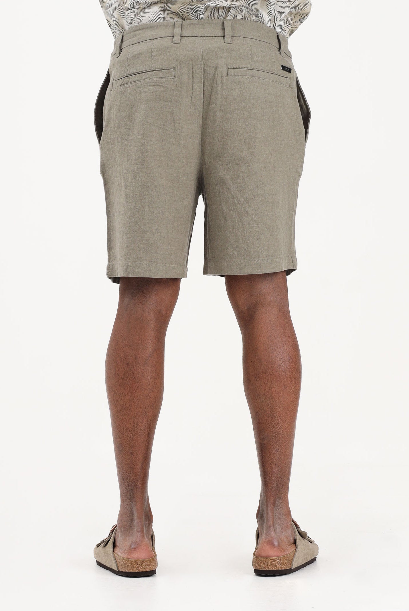 ARMANI EXCHANGE Shorts in lino verde da uomo XM002294AF22842 U6229 ARMANI EXCHANGE