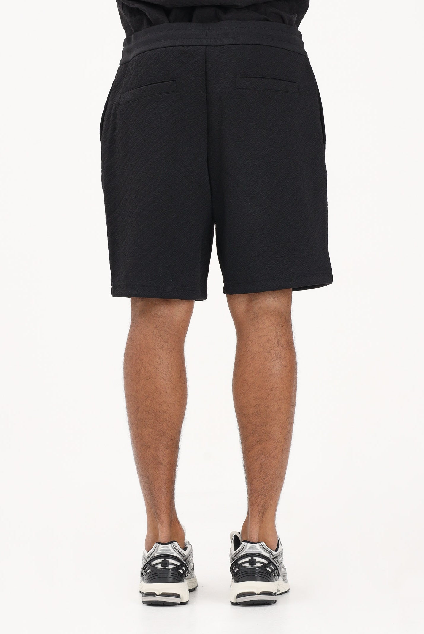 ARMANI EXCHANGE Shorts sportivo nero da uomo con texture jacquard XM002345AF21862 UC001 ARMANI EXCHANGE