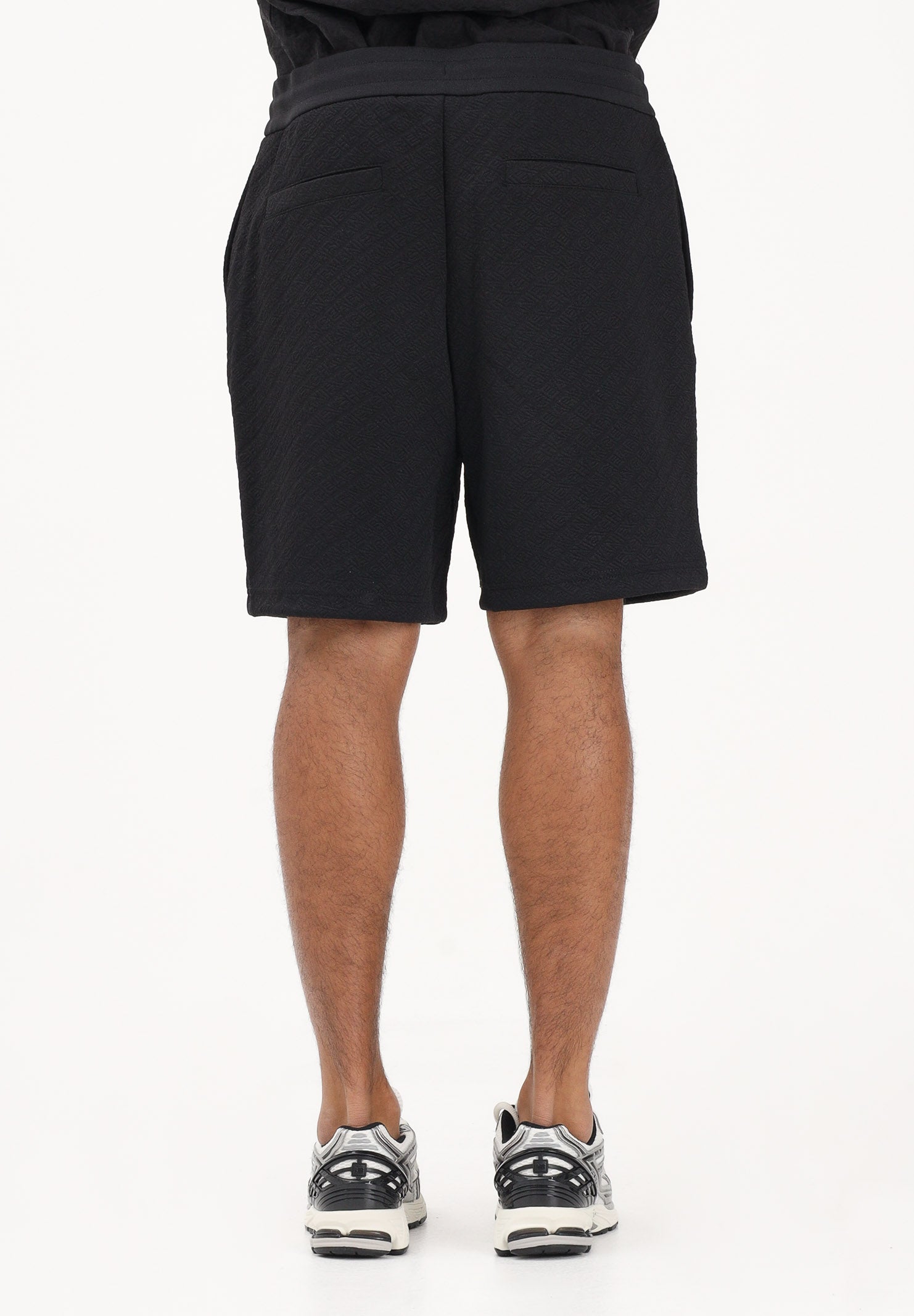 ARMANI EXCHANGE Shorts sportivo nero da uomo con texture jacquard XM002345AF21862 UC001 ARMANI EXCHANGE