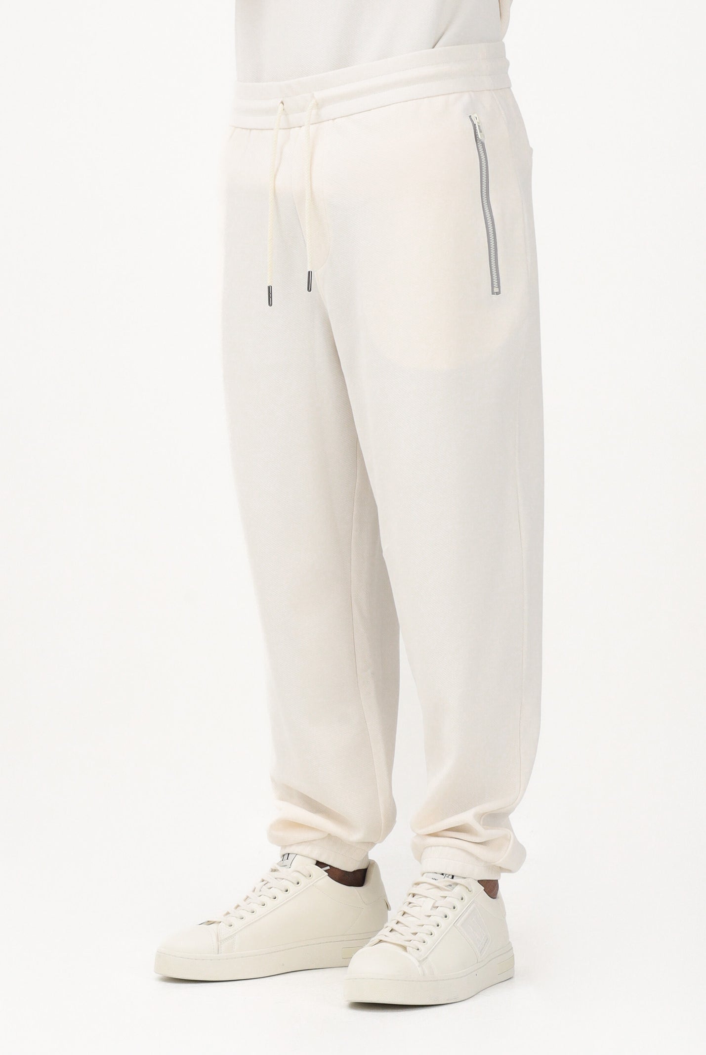 ARMANI EXCHANGE Pantalone sportivo panna da uomo con logo XM002353AF21869 U1074 ARMANI EXCHANGE