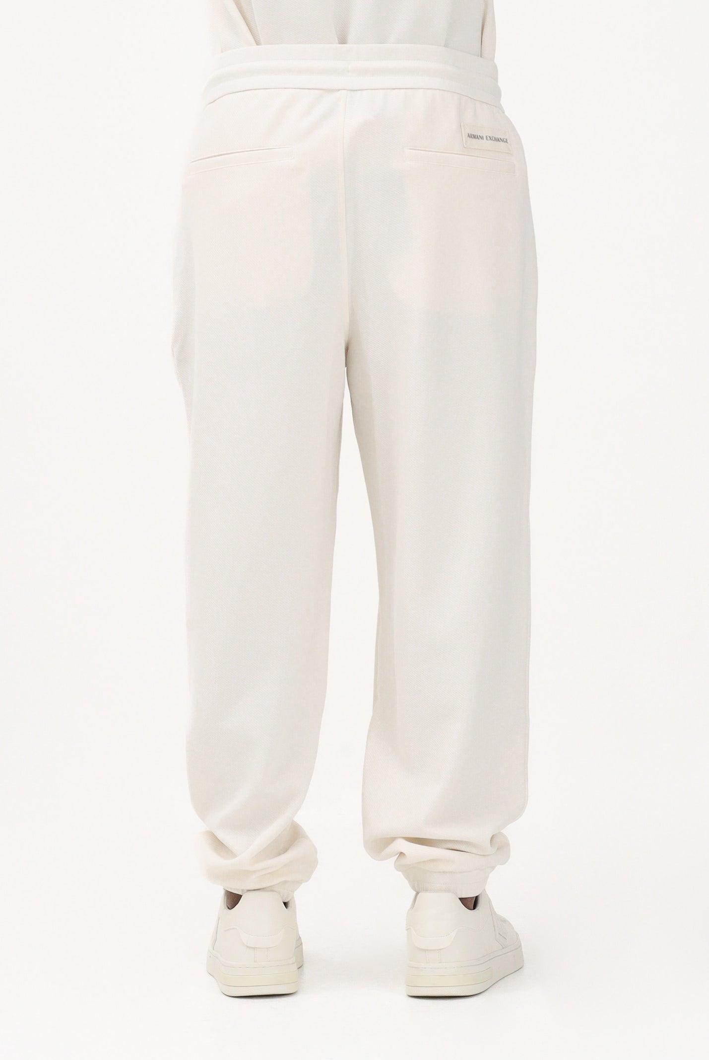 ARMANI EXCHANGE Pantalone sportivo panna da uomo con logo XM002353AF21869 U1074 ARMANI EXCHANGE