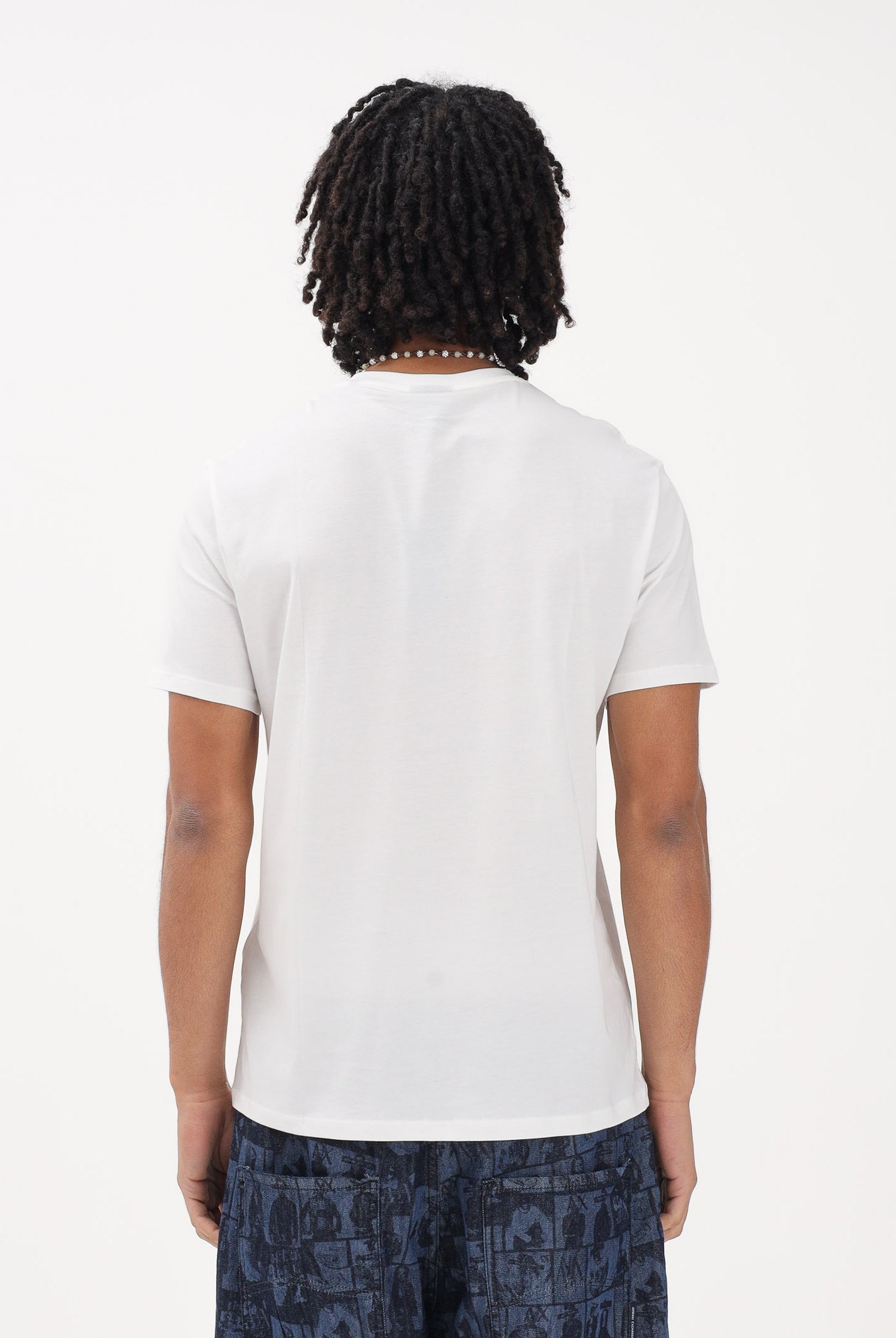 ARMANI EXCHANGE T-shirt a manica corta bianca da uomo con logo XM002467AF10356 U0009 ARMANI EXCHANGE