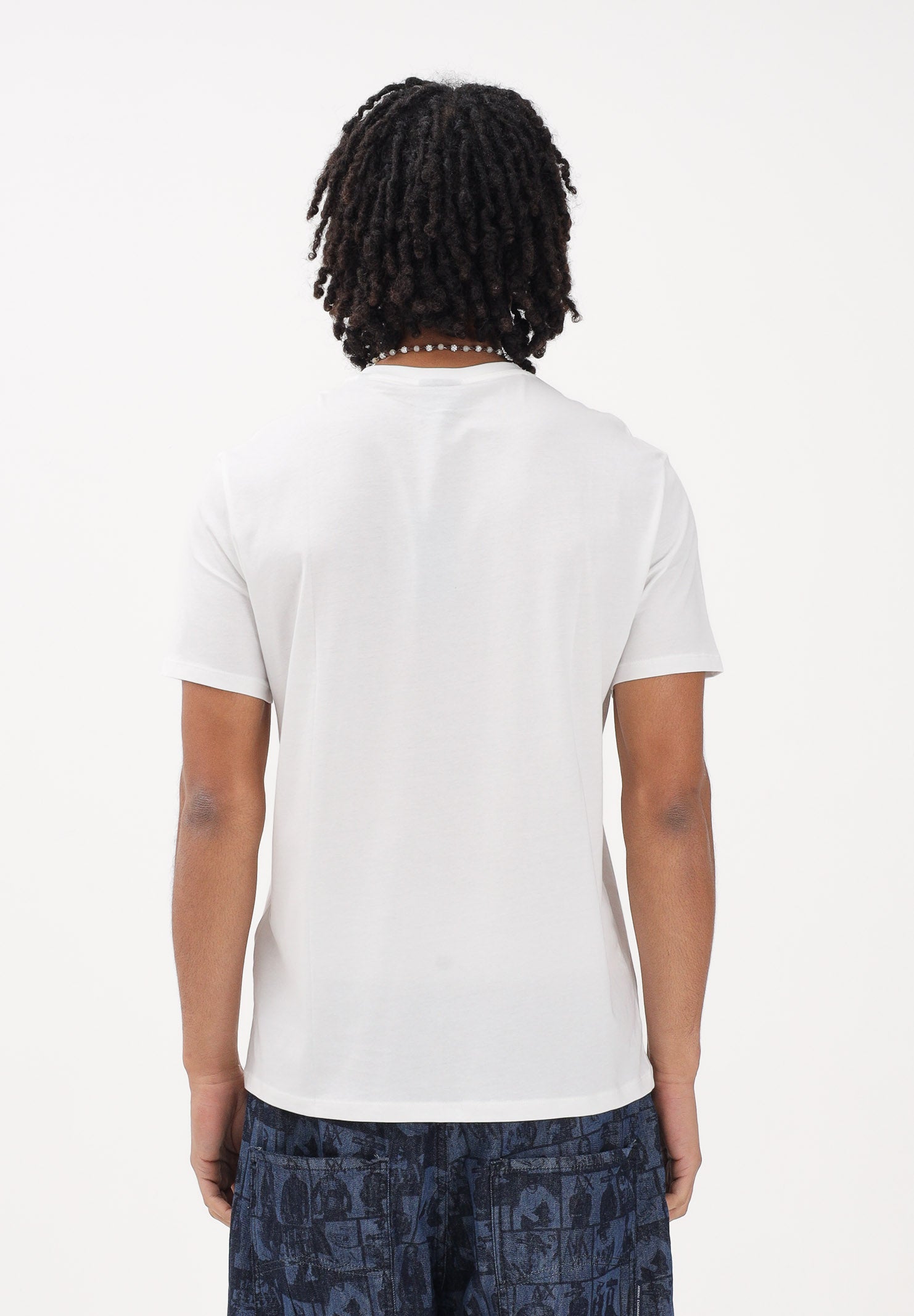 ARMANI EXCHANGE T-shirt a manica corta bianca da uomo con logo XM002467AF10356 U0009 ARMANI EXCHANGE