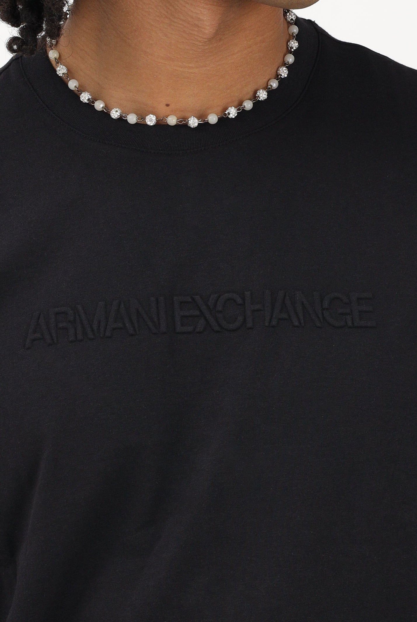 ARMANI EXCHANGE T-shirt a manica corta nera da uomo con logo XM002467AF10356 UC001 ARMANI EXCHANGE