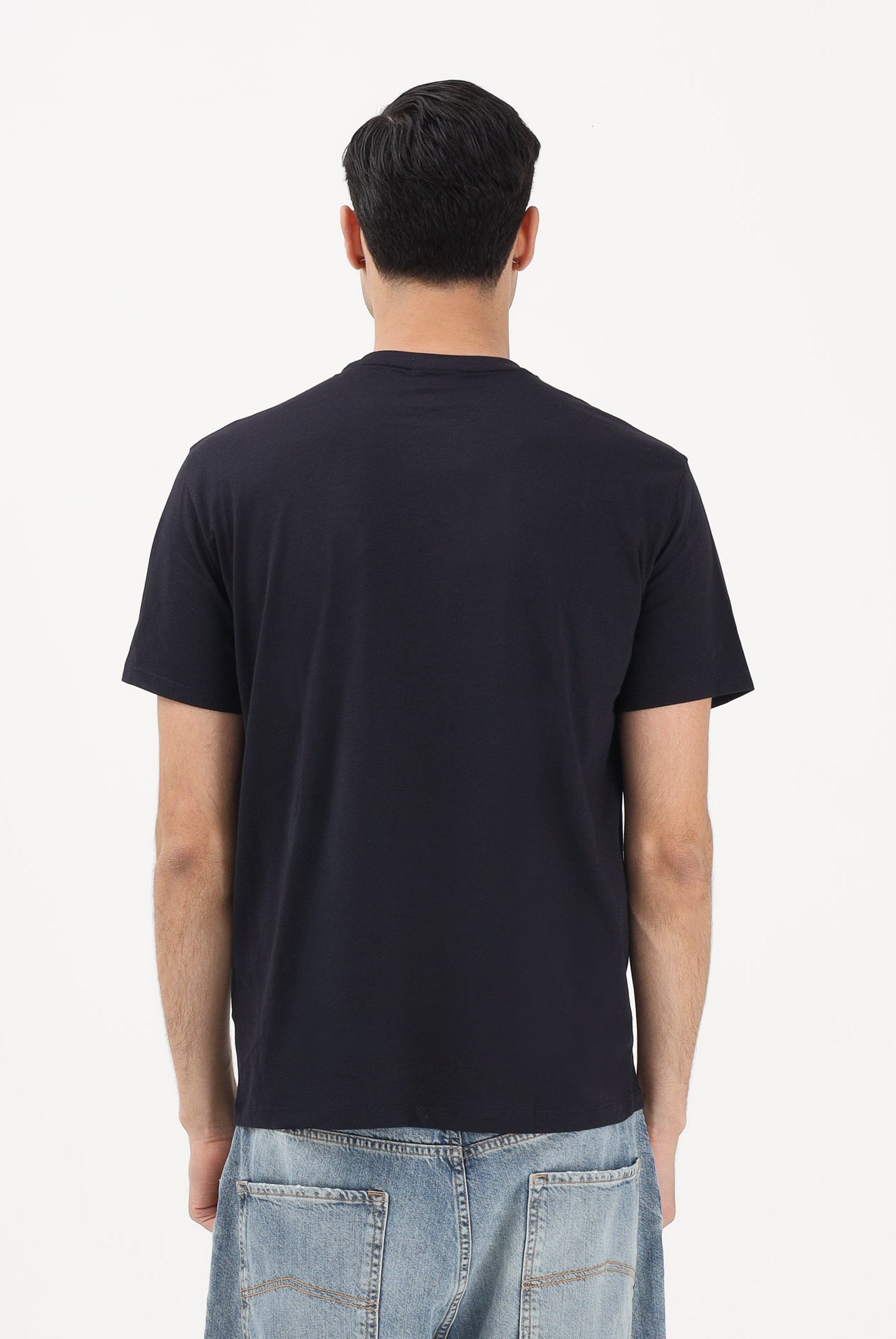 ARMANI EXCHANGE T-shirt a manica corta blu da uomo con logo XM002471AF10356 UB101 ARMANI EXCHANGE