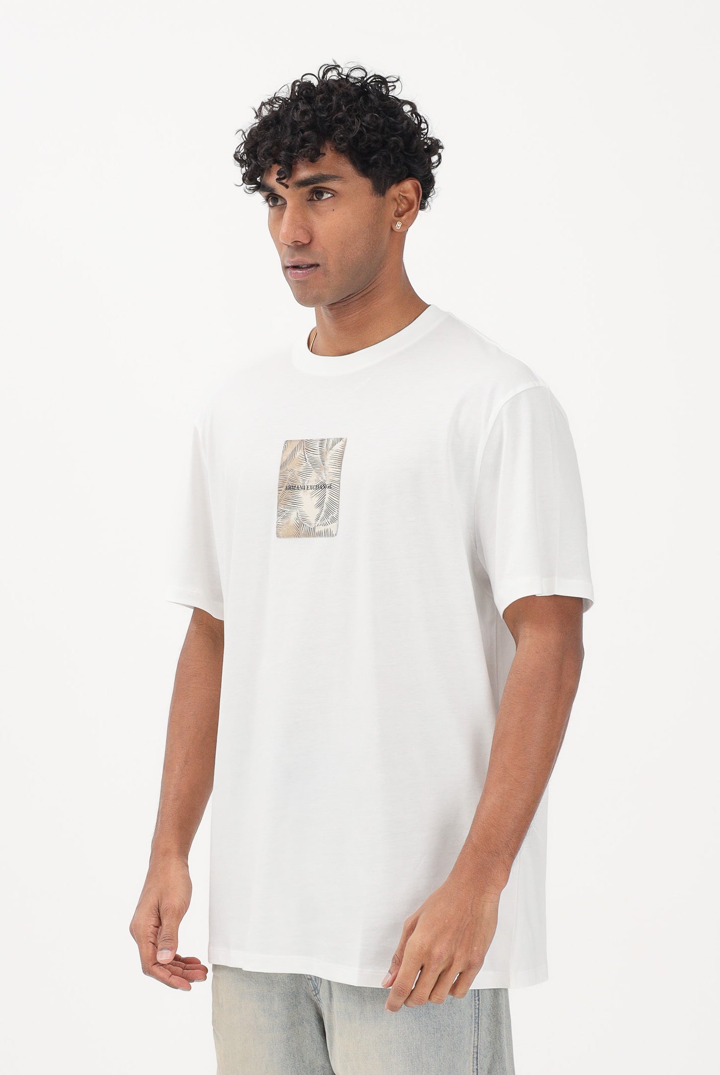 ARMANI EXCHANGE T-shirt a manica corta bianca da uomo con stampa XM002501AF10356 U0009 ARMANI EXCHANGE