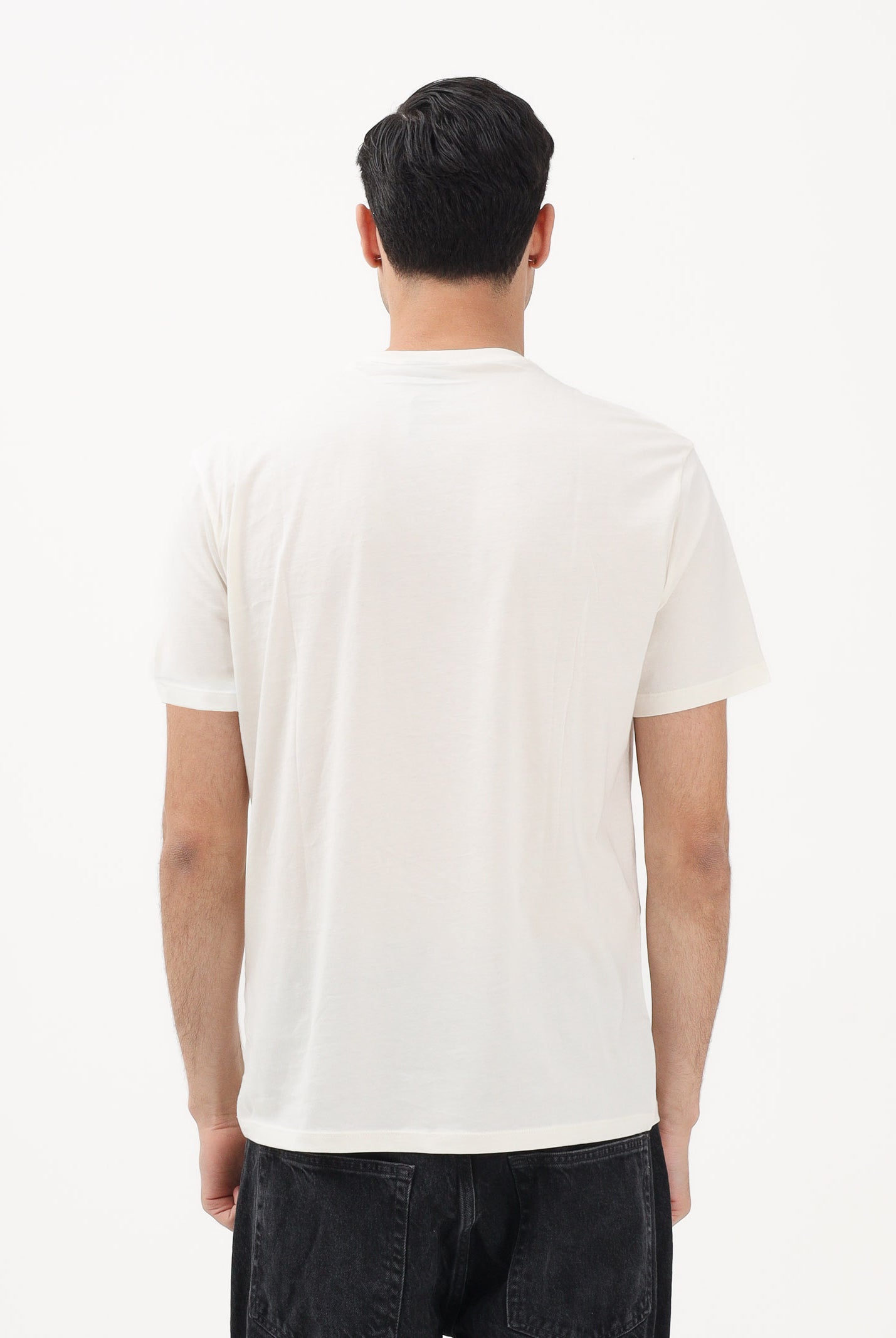 ARMANI EXCHANGE T-shirt a manica corta crema da uomo con logo XM002683AF10356 U1074 ARMANI EXCHANGE
