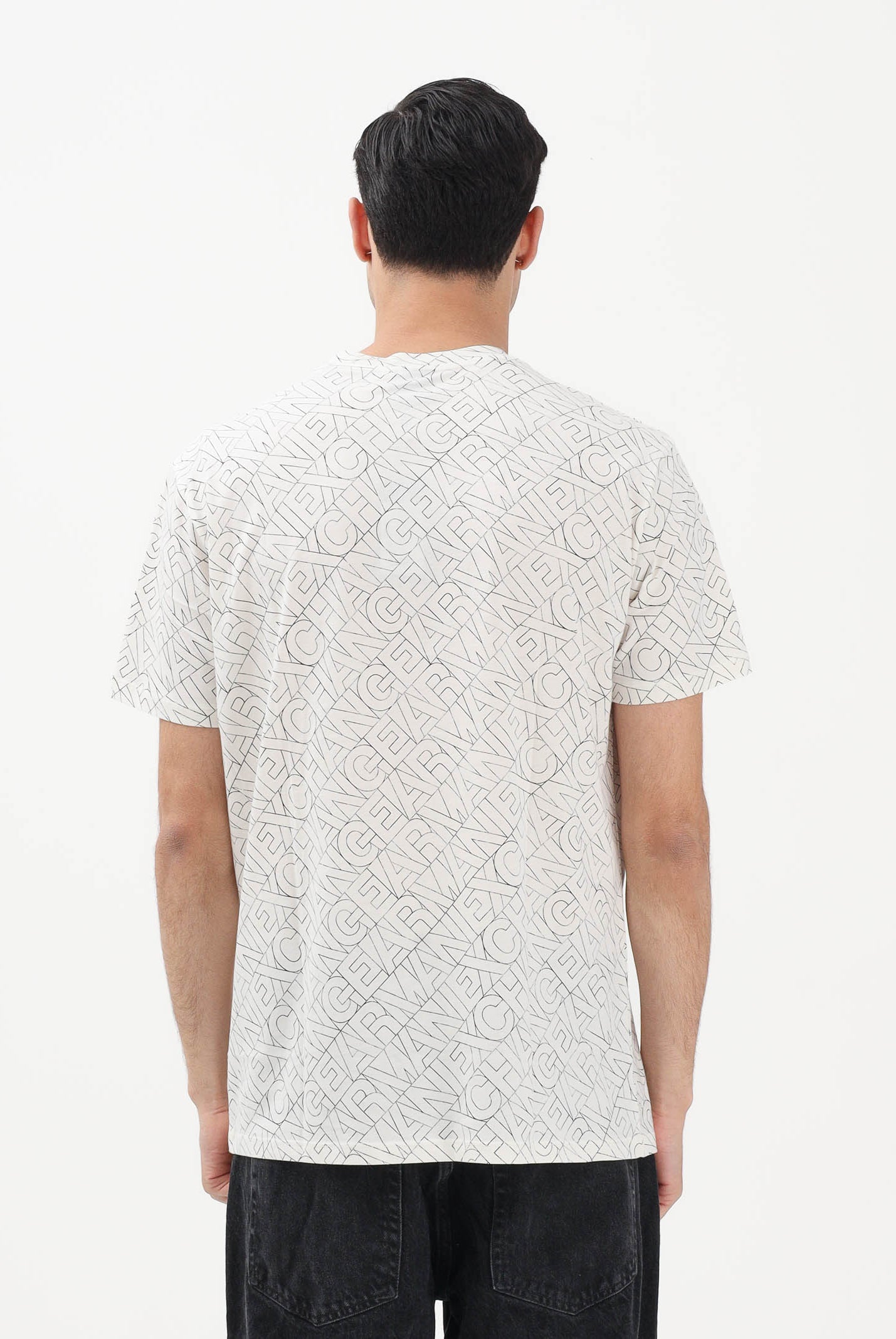 ARMANI EXCHANGE T-shirt a manica corta bianca da uomo impreziosita da una stampa all-over XM002783AF10356 F1167 ARMANI EXCHANGE