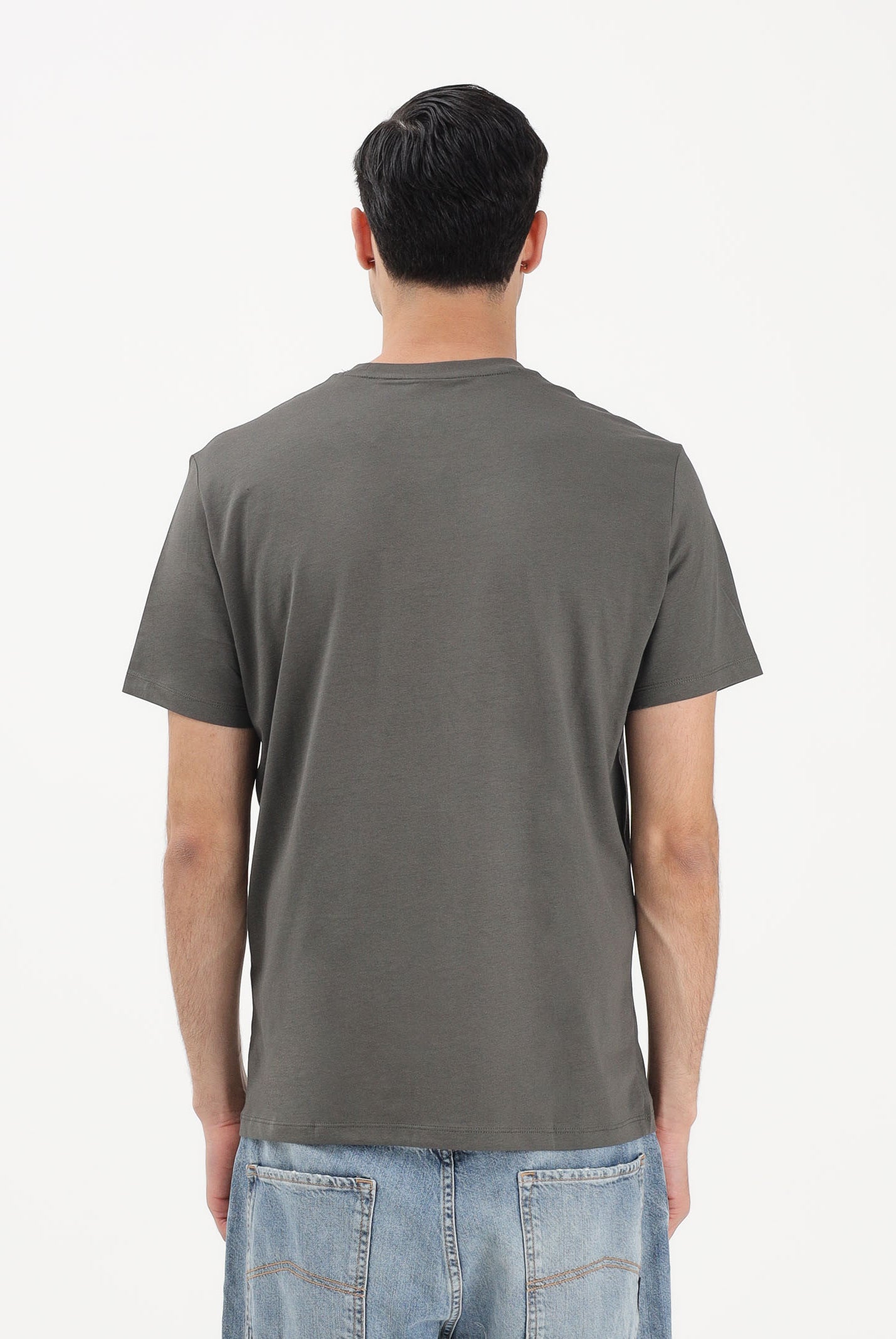 ARMANI EXCHANGE T-shirt a manica corta verde militare da uomo con logo XM002785AF10358 U8144 ARMANI EXCHANGE