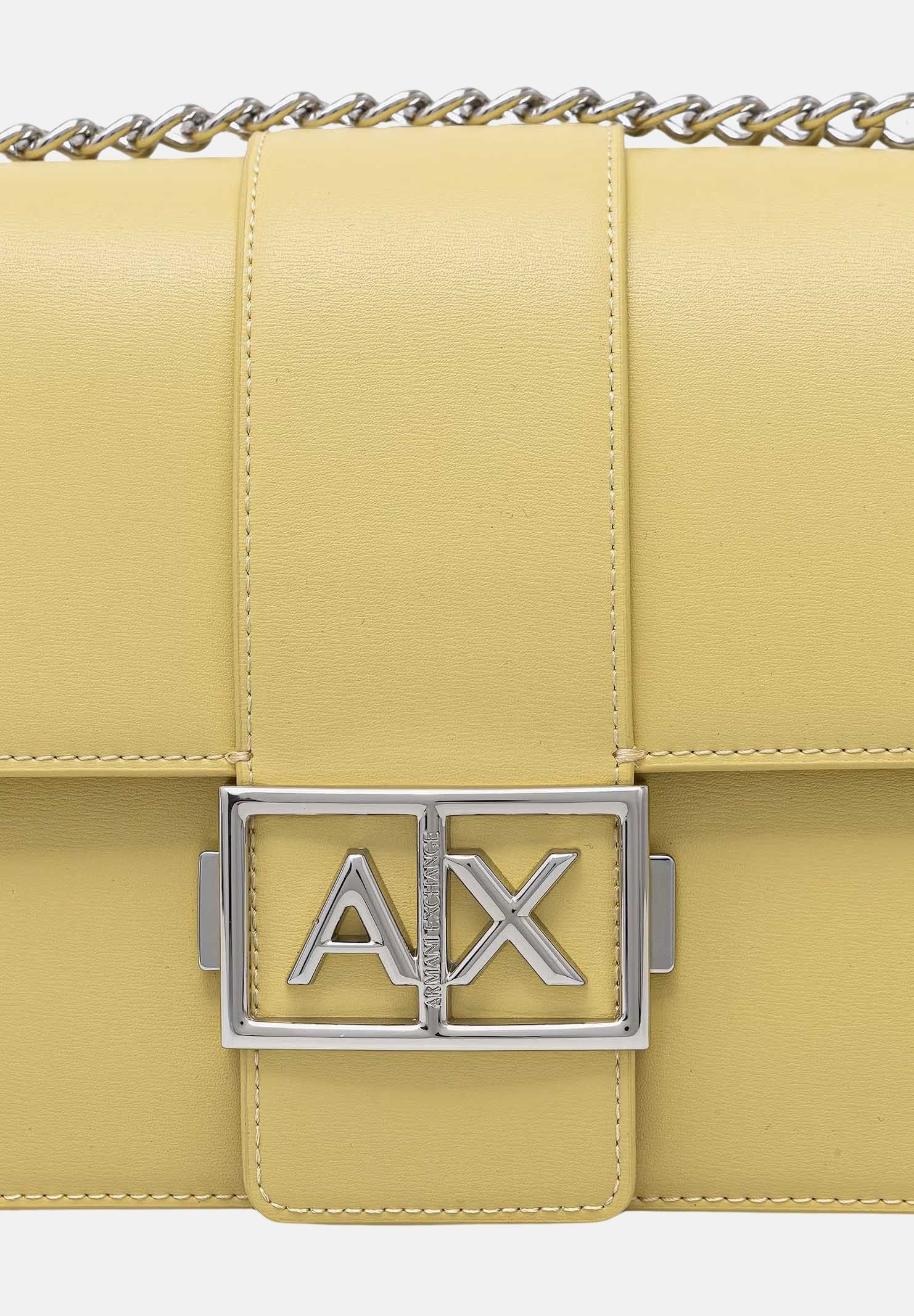 ARMANI EXCHANGE Borsa a tracolla gialla da donna con logo XW000070AF12039 U2149 ARMANI EXCHANGE