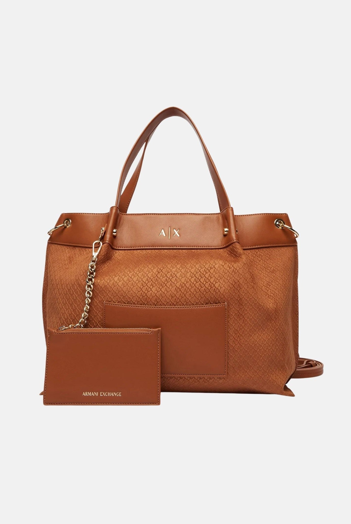 ARMANI EXCHANGE Borsa a mano cuoio da donna con logo A|X XW001211AF22645 U6223 ARMANI EXCHANGE