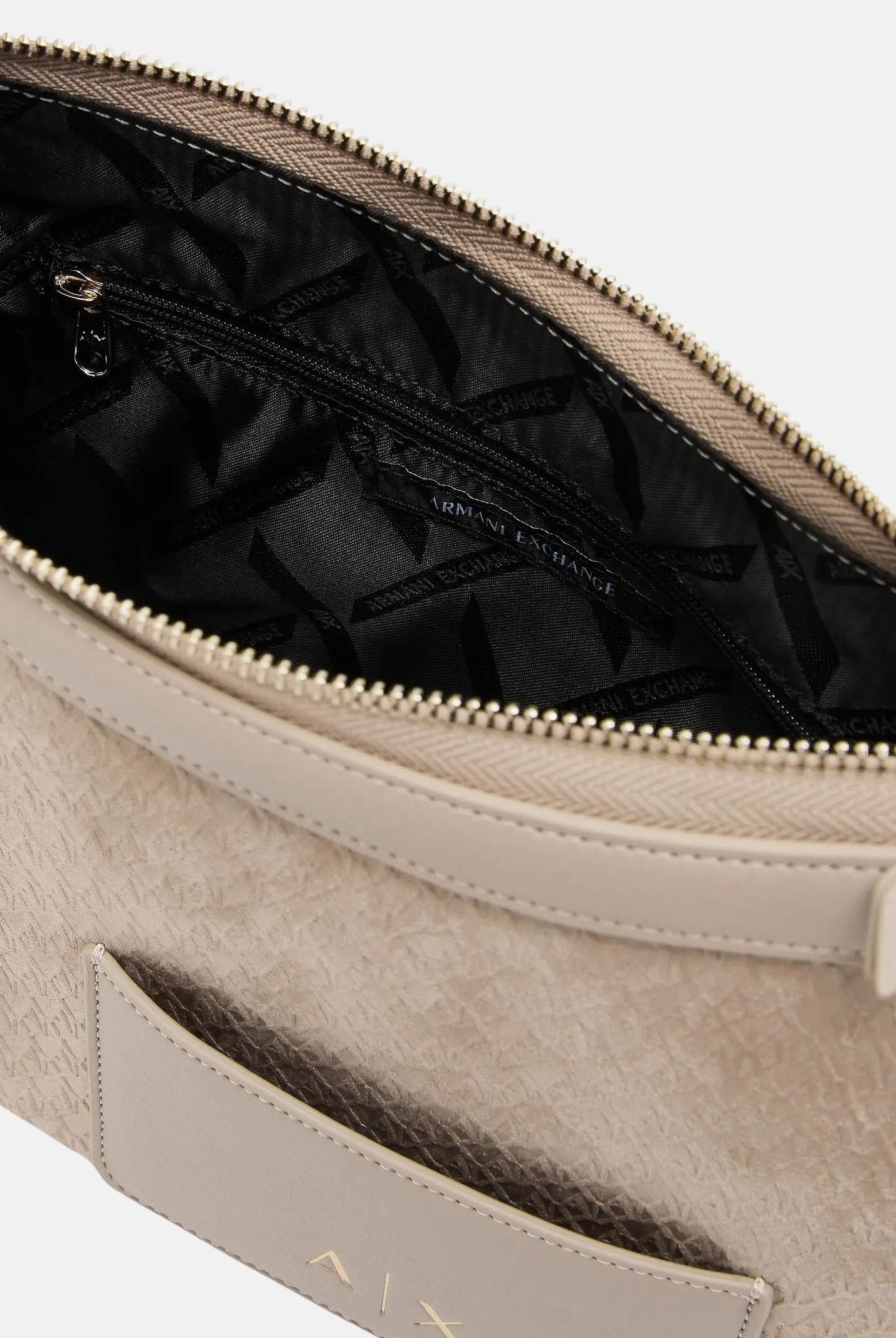 ARMANI EXCHANGE Borsa a spalla beige da donna con taschino XW001213AF22645 U6223 ARMANI EXCHANGE