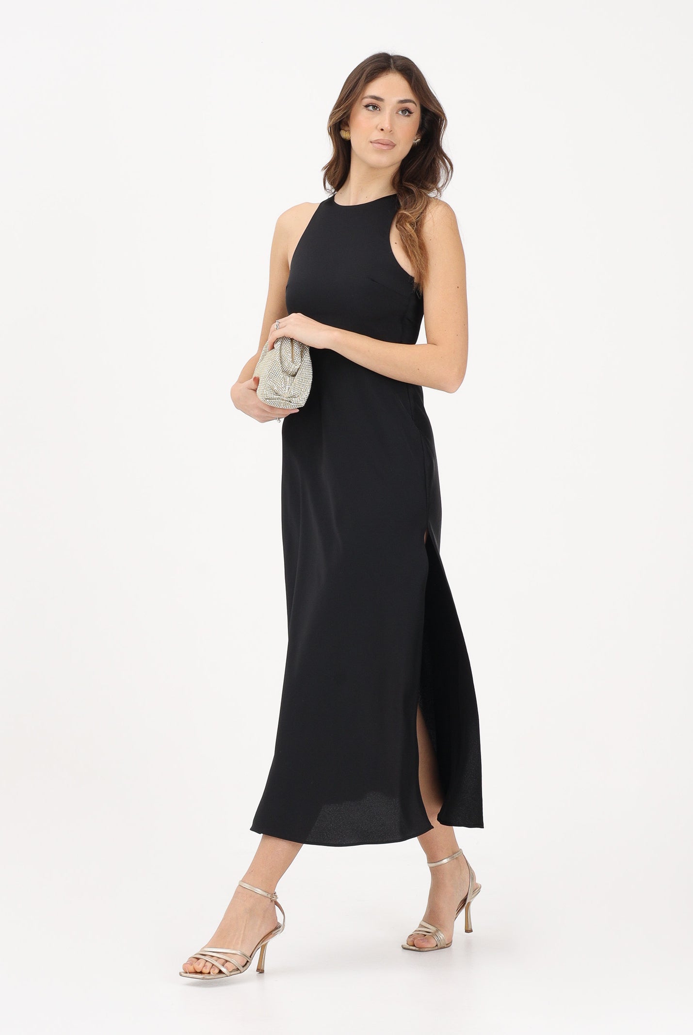 ARMANI EXCHANGE Abito midi nero da donna XW001971AF21553 UC001 ARMANI EXCHANGE