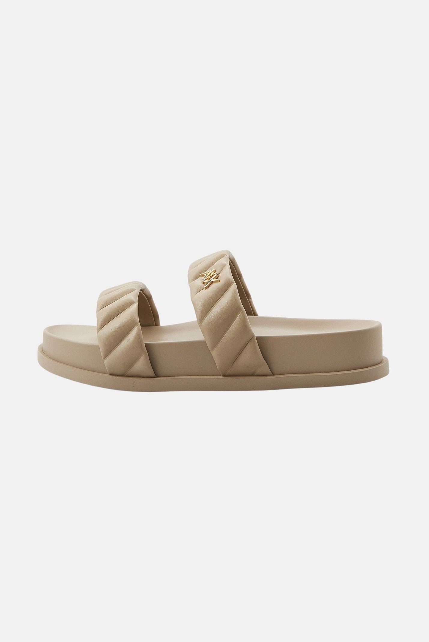 ARMANI EXCHANGE Ciabatte beige da donna con logo XW002574AF22799 U6223 ARMANI EXCHANGE