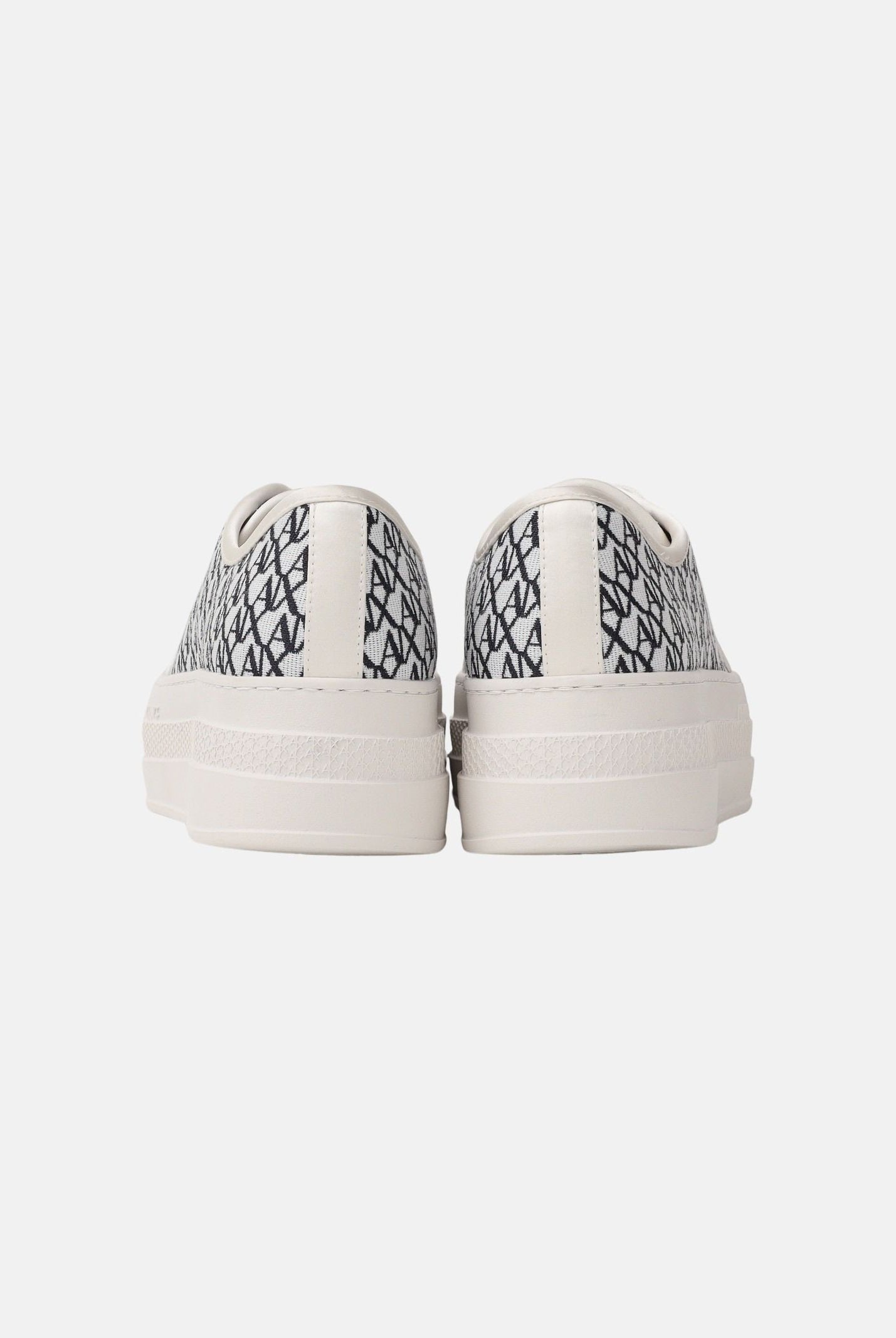 ARMANI EXCHANGE Sneakers panna e blu da donna con motivo all-over A|X XW002786AF23055 MZ266 ARMANI EXCHANGE
