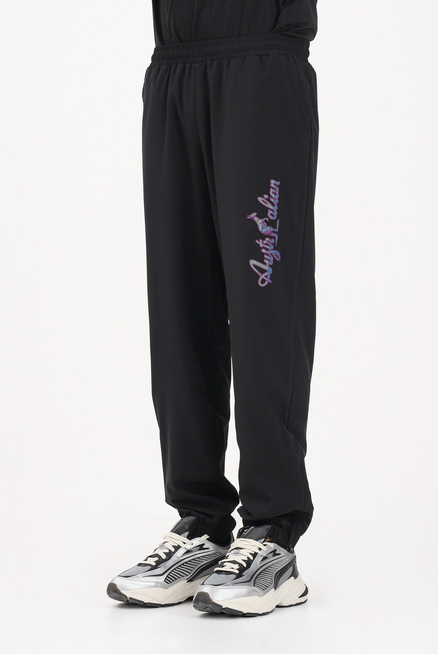 AUSTRALIAN Pantalone sportivo METALIQ LOGO nero da uomo ARUPA0025 003 AUSTRALIAN