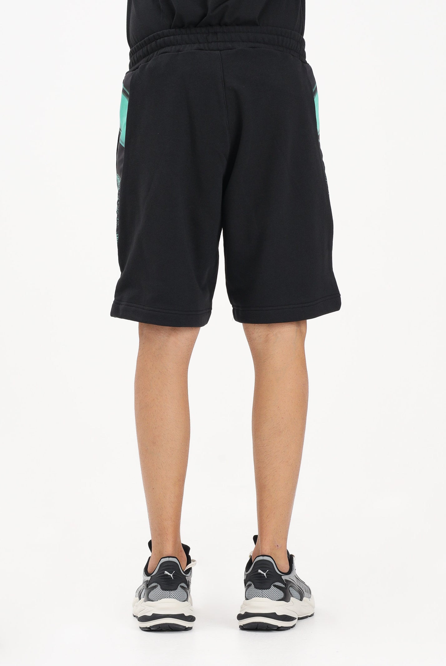 AUSTRALIAN Shorts sportivo Brush nero da uomo ARUSH0013BRUS01 003 AUSTRALIAN